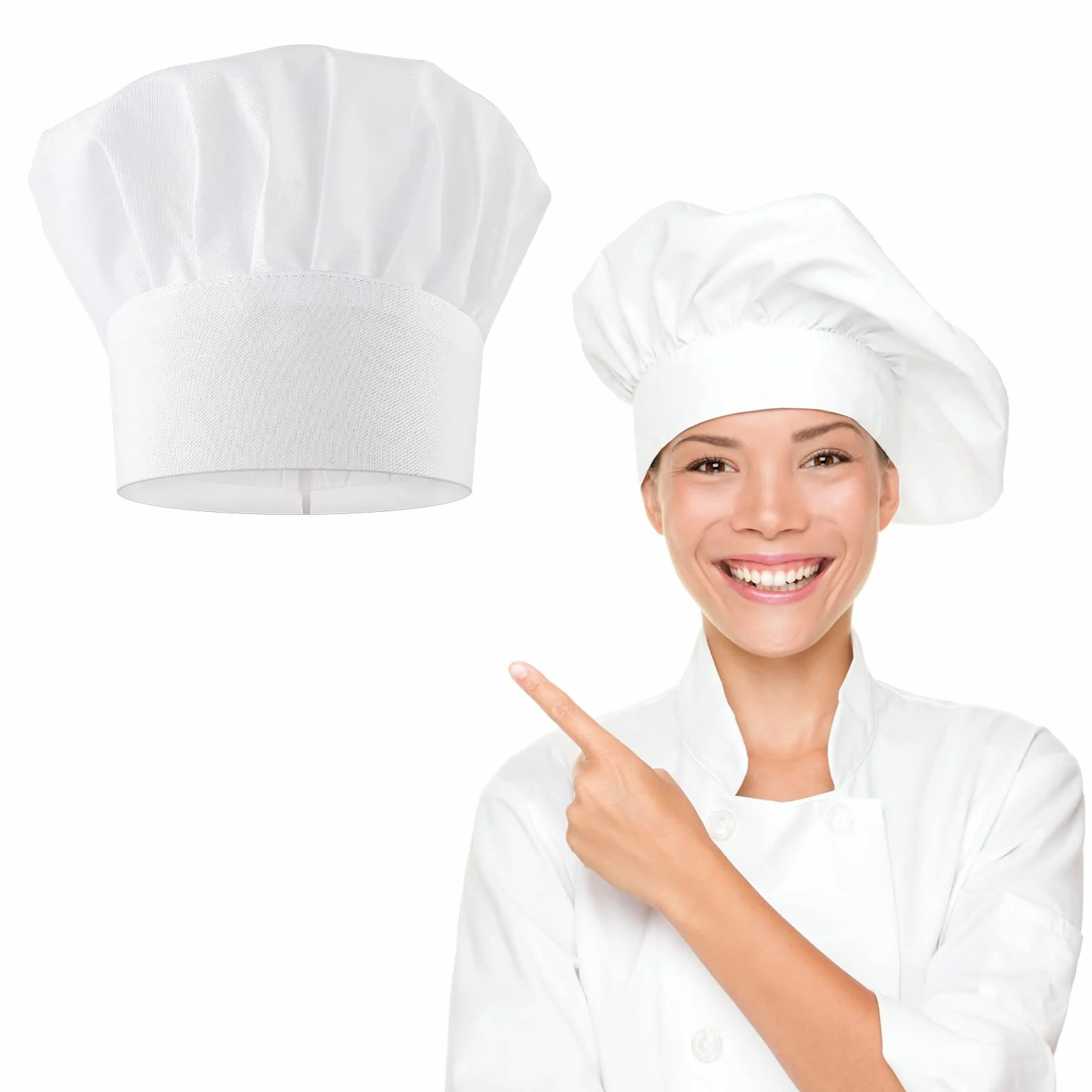 Yolev Unisex czapka szefa kuchni bawełniane czapki gastro kapelusz szefa kuchni unisex dorosły wzór grzybkowy regulowany mundur kuchenny czapka do pieczenia impreza gotowanie restauracja