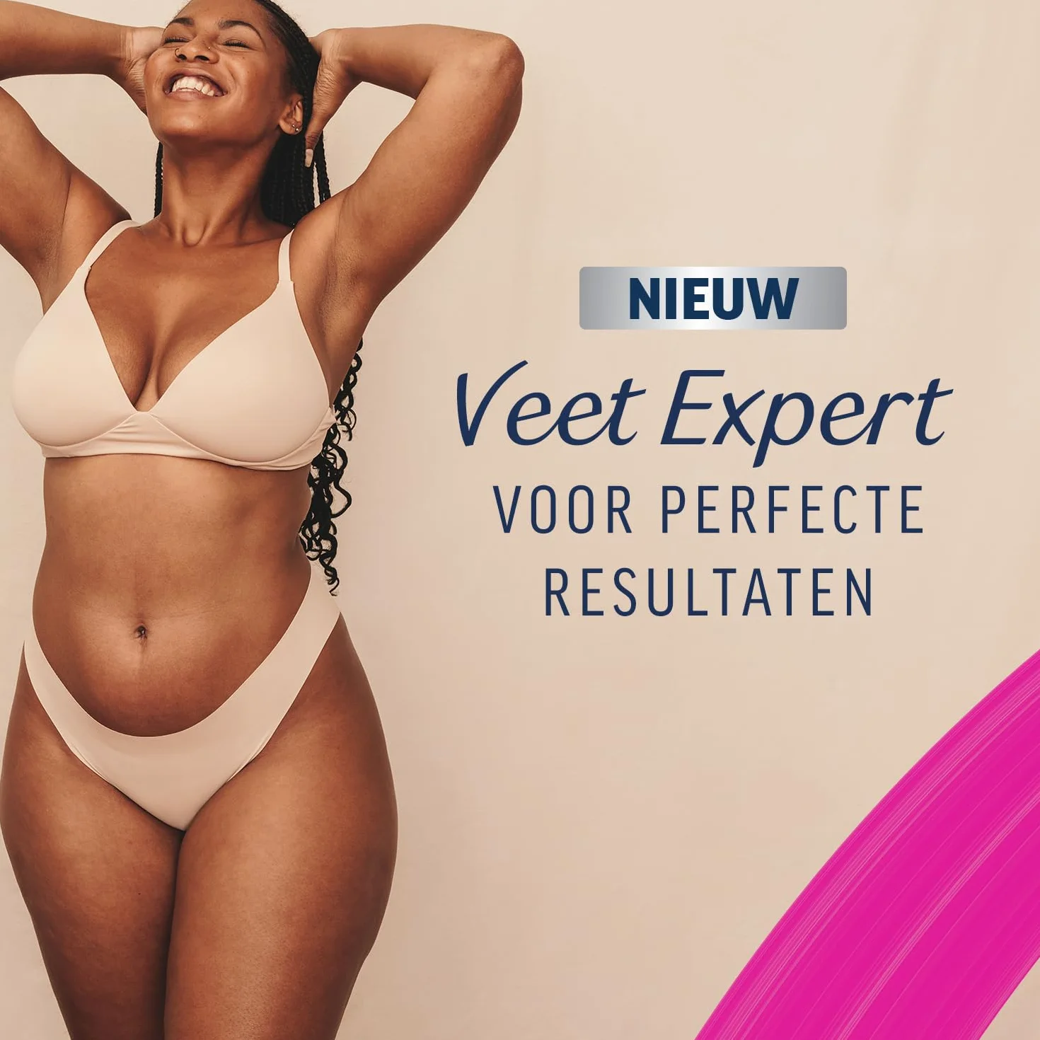 Veet EXPERT 40 pasków z zimnego wosku do depilacji ciała i nóg skóra wrażliwa