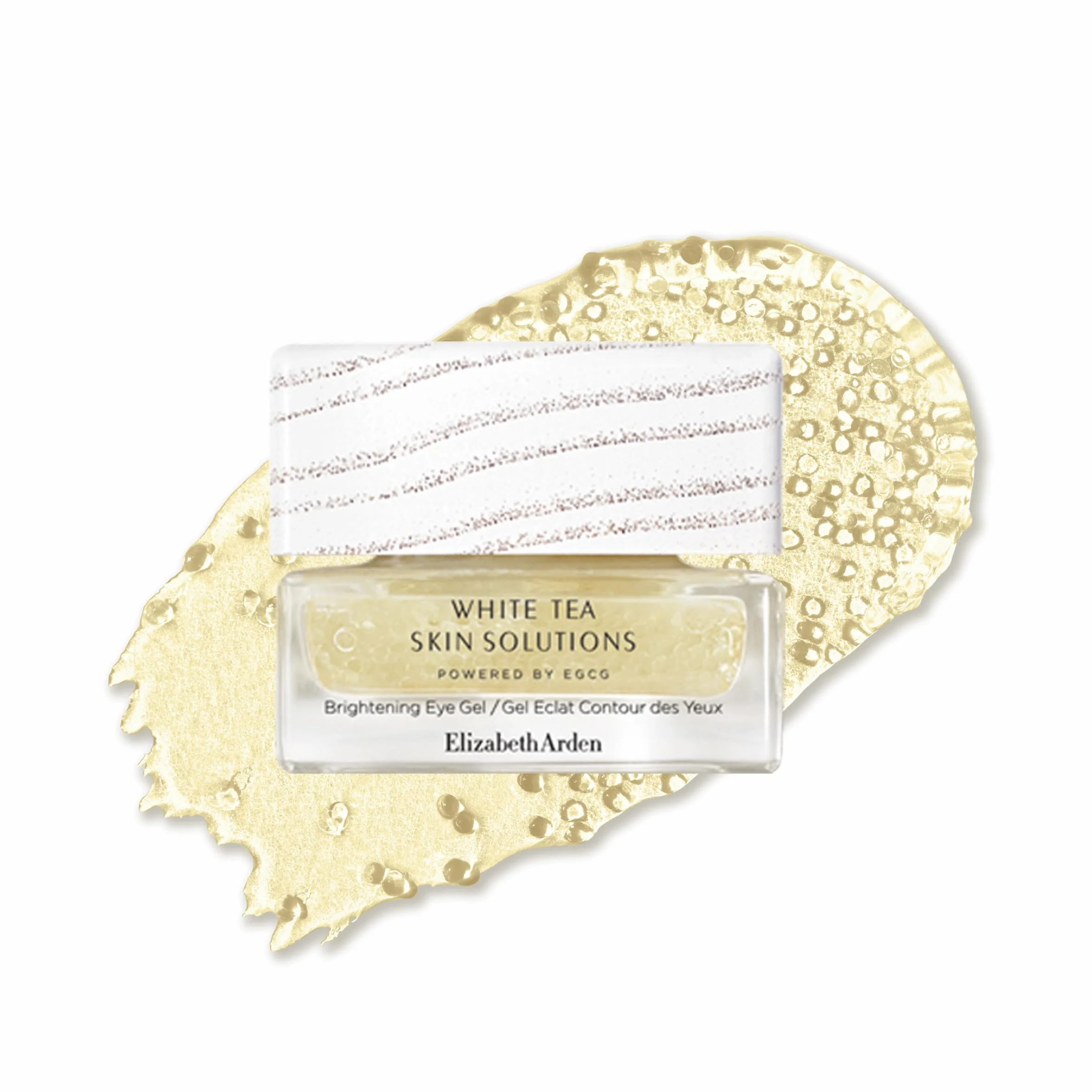 Elizabeth Arden, White Tea Skin Solutions Gel Eclat Eye Texture, Anti-Aging i Nawilżający, rozświetla i ożywia wzrok, Bogaty w olejek z białej herbaty, wegańska formuła, 15 ml