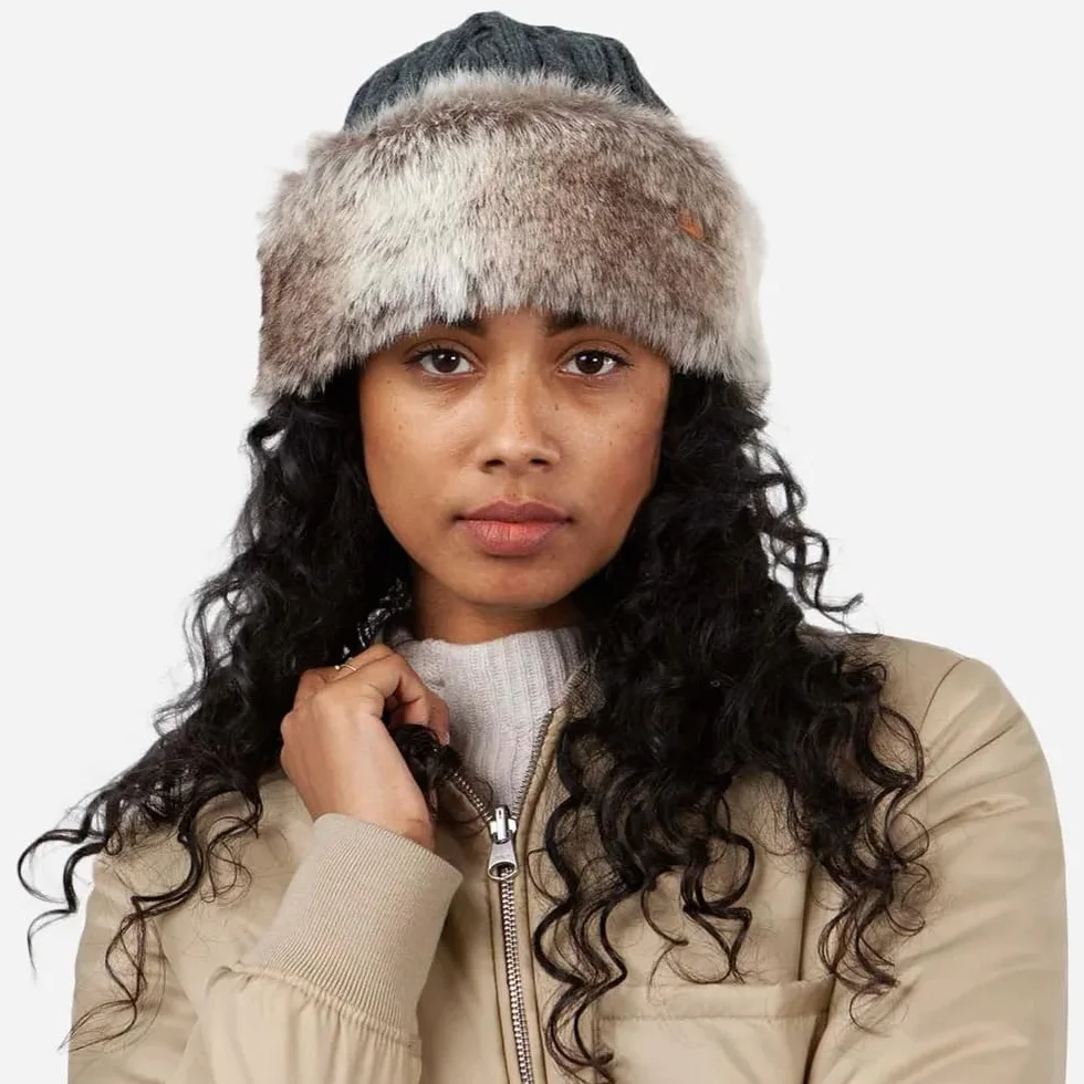 Barts Czapka Cable Knit Faux FurKobiety - na zime dzianinowa Zima jesień-zima