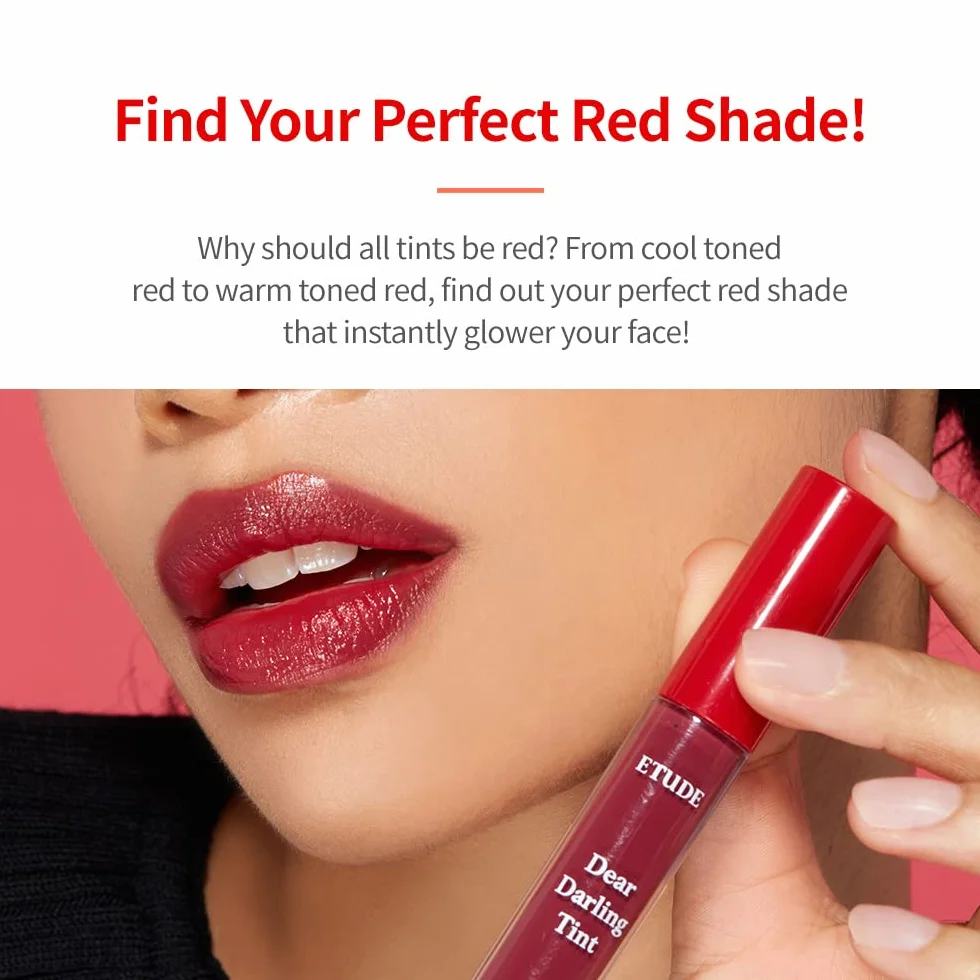 Etude House Dear Darling Water Gel Tint RD301 Real Red Długotrwały efekt owocowy soczysty kolor