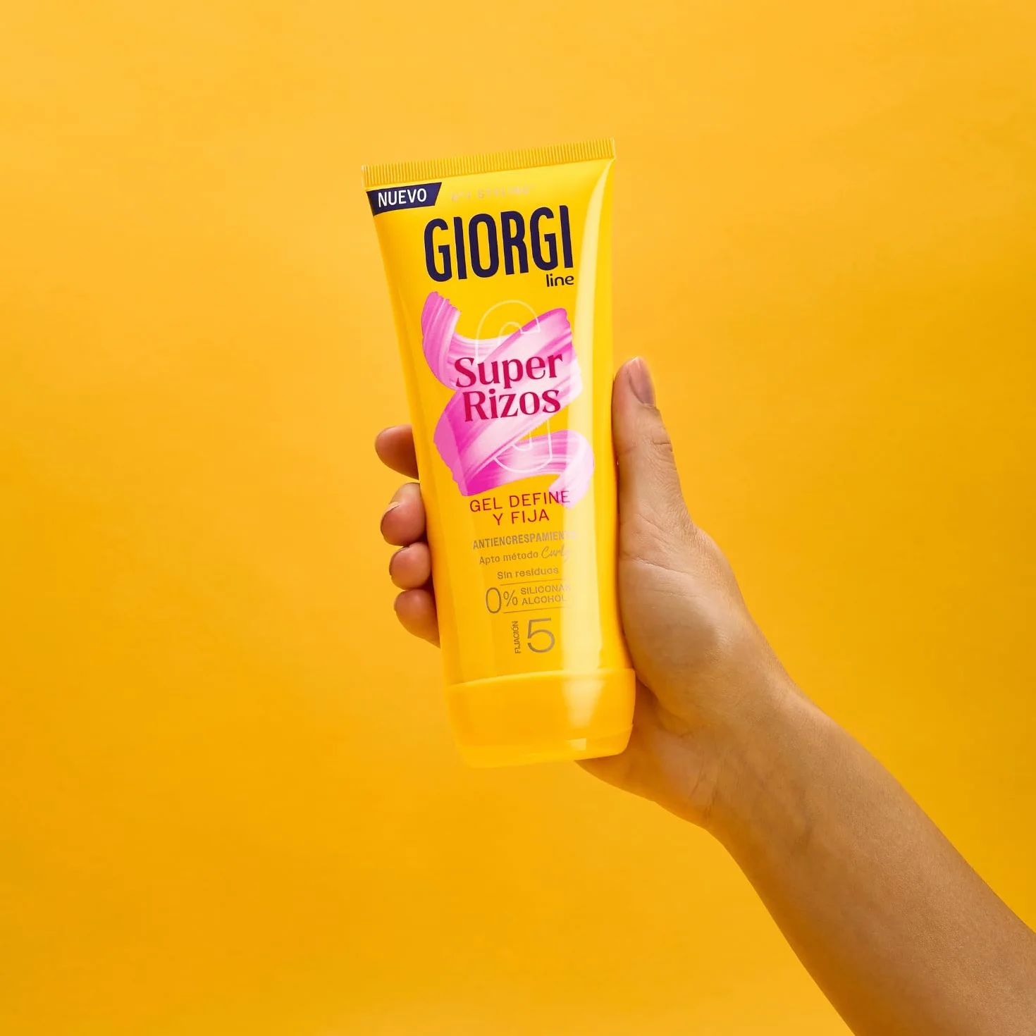 Giorgi Line Żelowa super loki z aloesem, żel definiujący odpowiedni dla metody Curly bez pozostałości 0% silikony 0% alkohol kontroluje kręcone i falowane włosy, utrwalanie 5-170 ml
