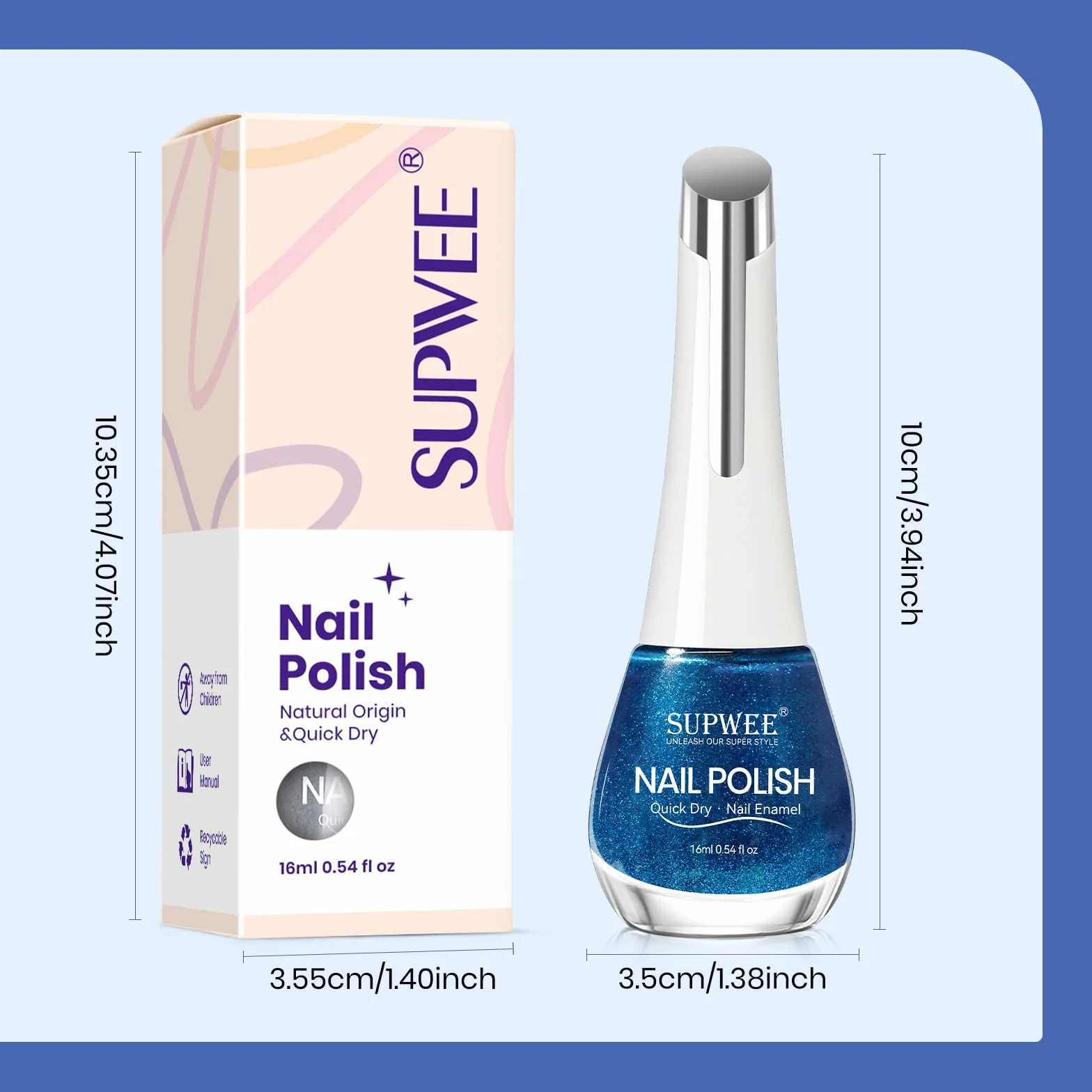 SUPWEE Cat magnetyczny lakier do paznokci, 16 ml, bez lampy UV, szybkoschnący, kocie oko, lakier do paznokci z magnesem, holograficzny żel brokatowy do salonu "zrób to sam" 029