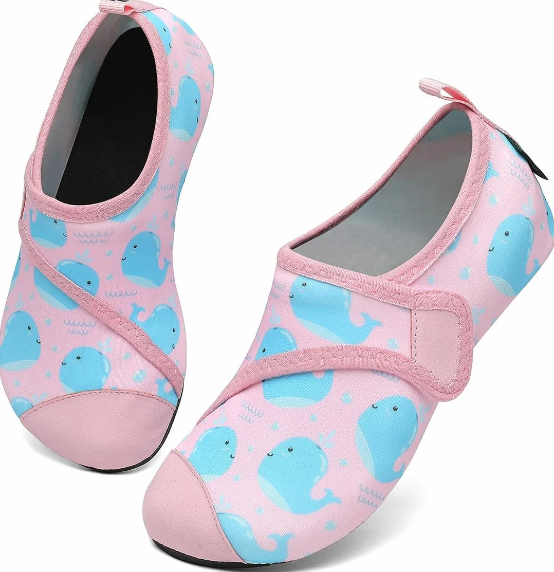 Saguaro Dziecięce buty kąpielowe szybkoschnące oddychające buty do wody lekkie miękkie buty do chodzenia boso, rozmiar 20-37, różowy, 32/33 EU