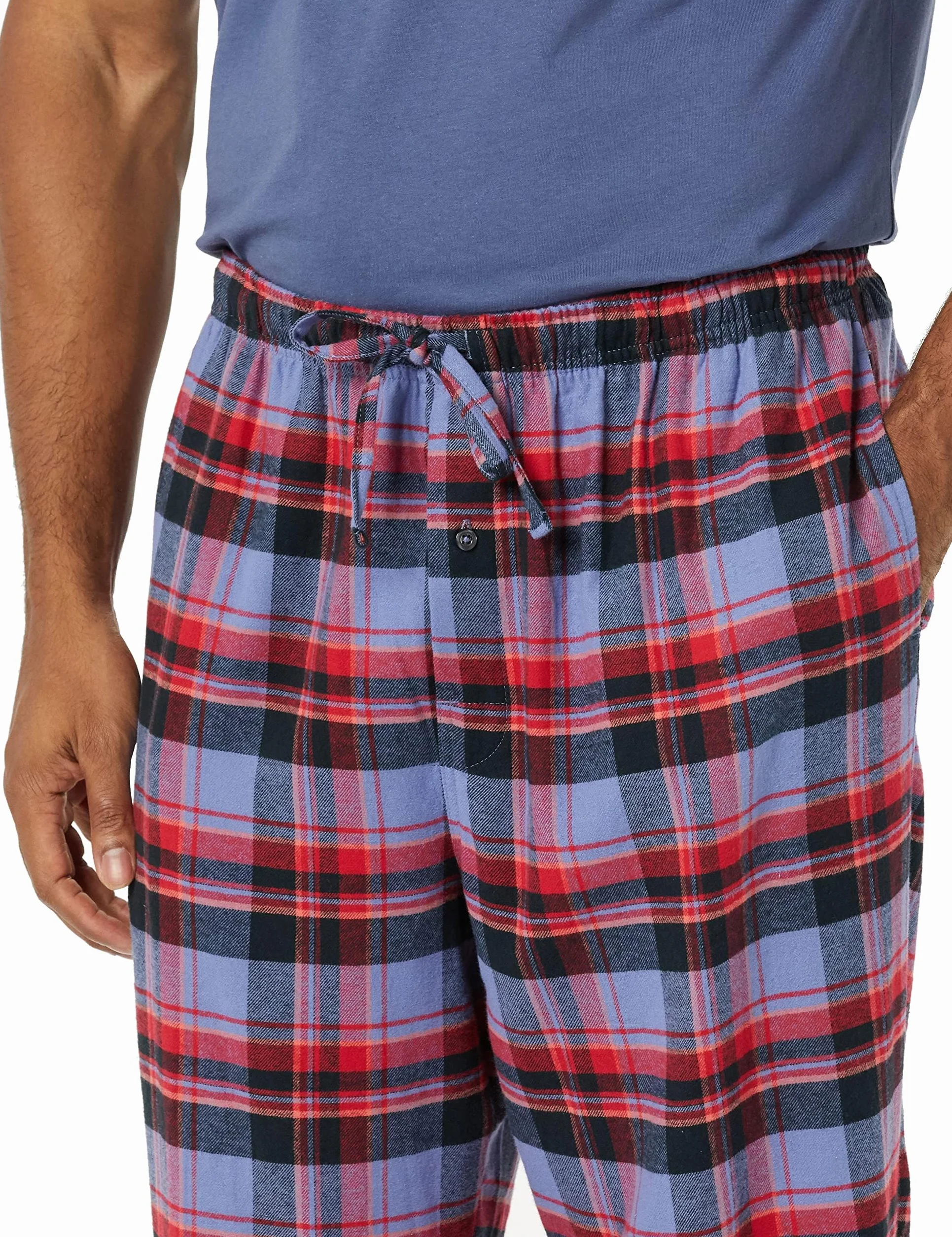 Amazon Essentials Mężczyźni Flanelowe spodnie do piżamy (dostępne w wersjach Big i Tall)