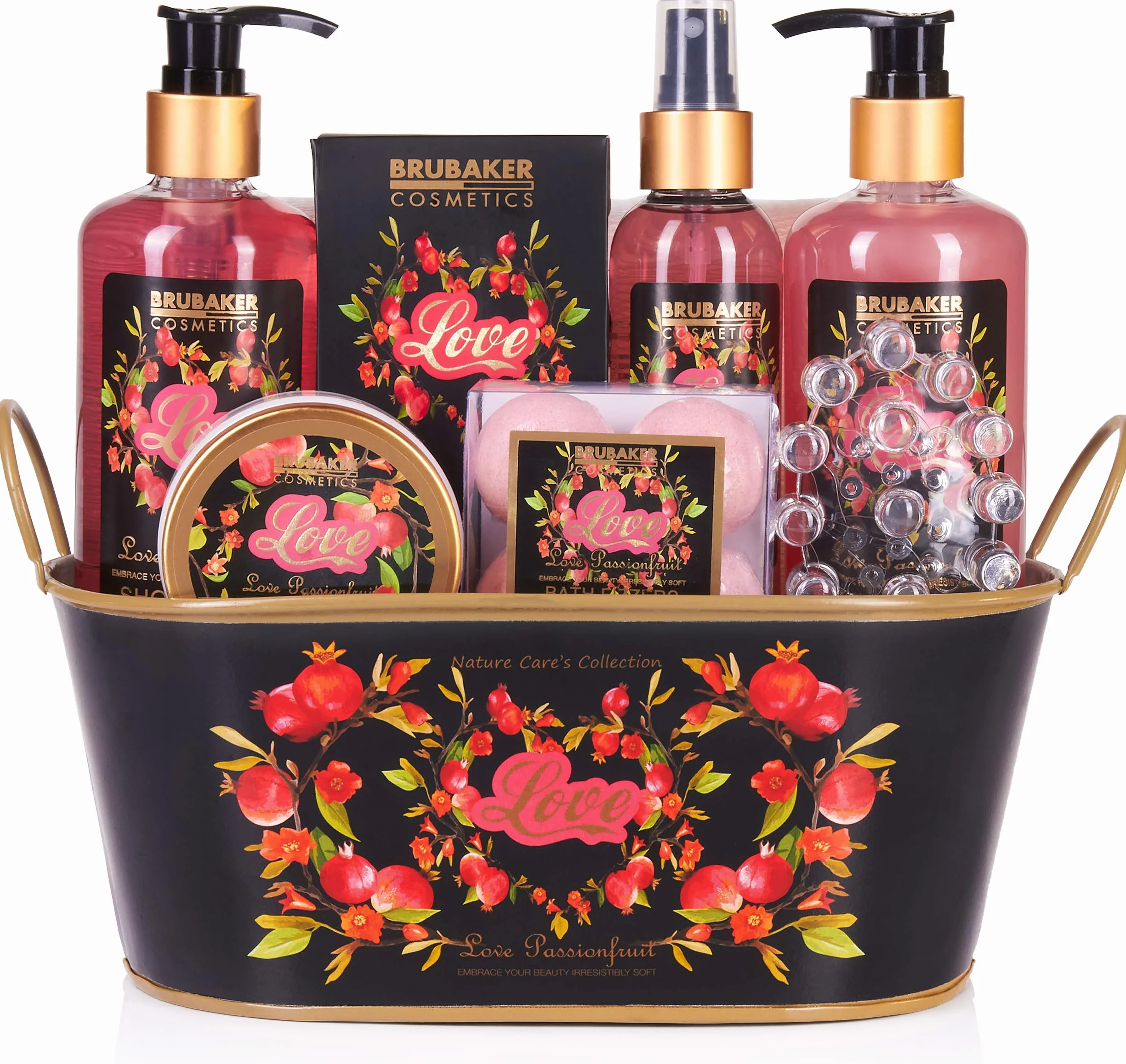 BRUBAKER Cosmetics Beautyset Love With Passion Fruit Zestaw Do Kąpieli i Pod Prysznic 12 Szt.