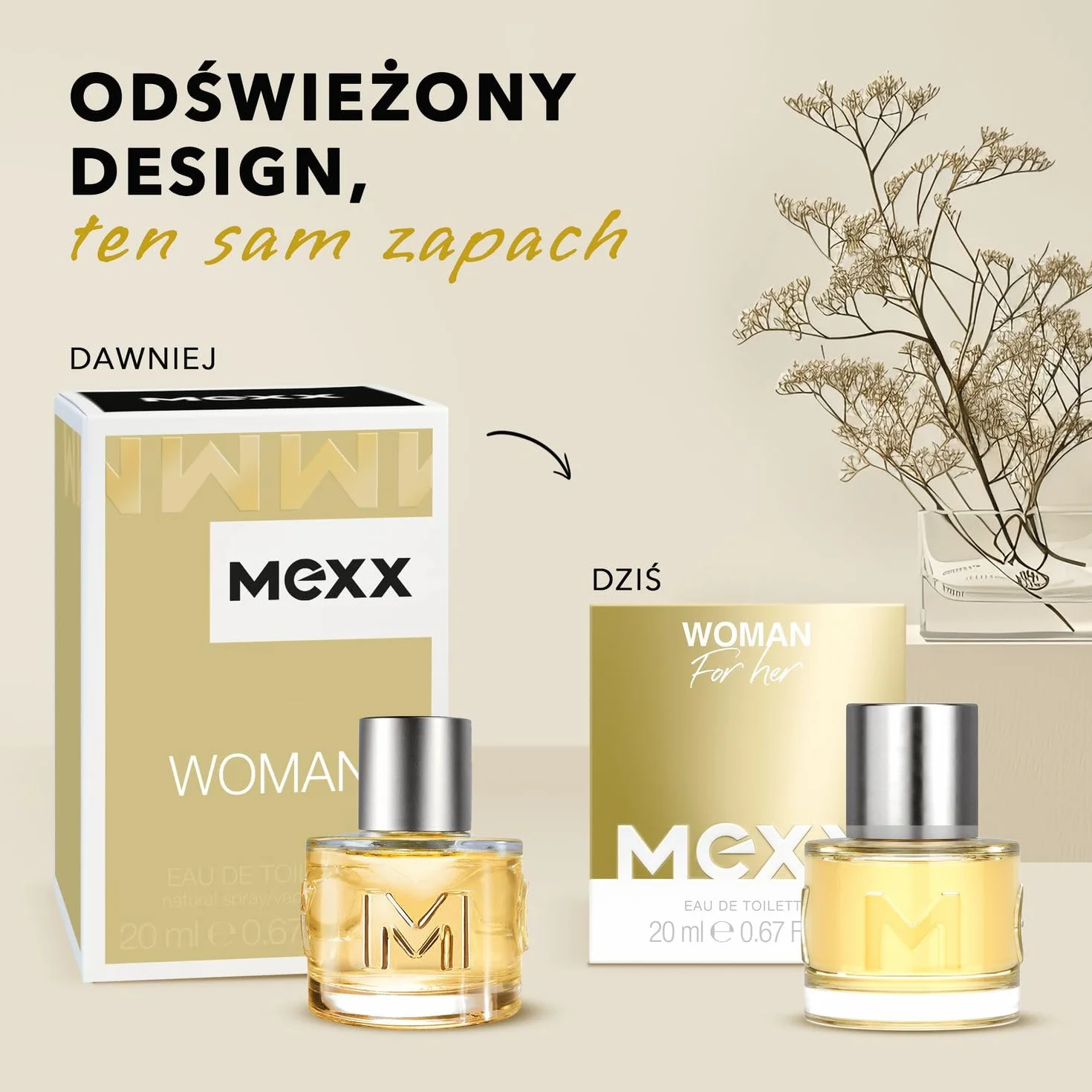 Mexx Woman Kwiatowo-Owocowa, Damska Woda Toaletowa, z Nutami Bergamotki i Jaśminu, 60 ml