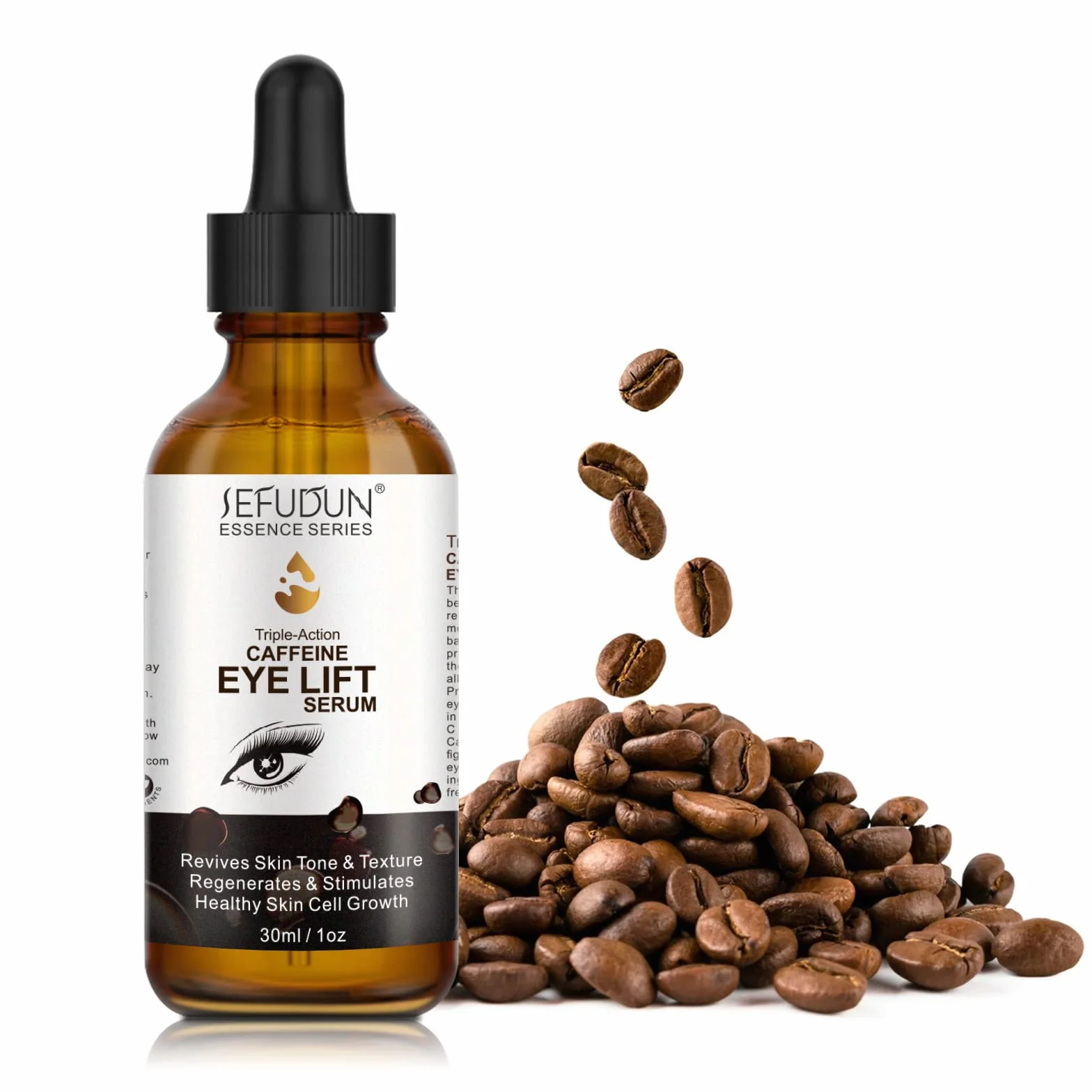 Serum przeciwstarzeniowe z EGCG, witamina C, kwas hialuronowy, kolagen