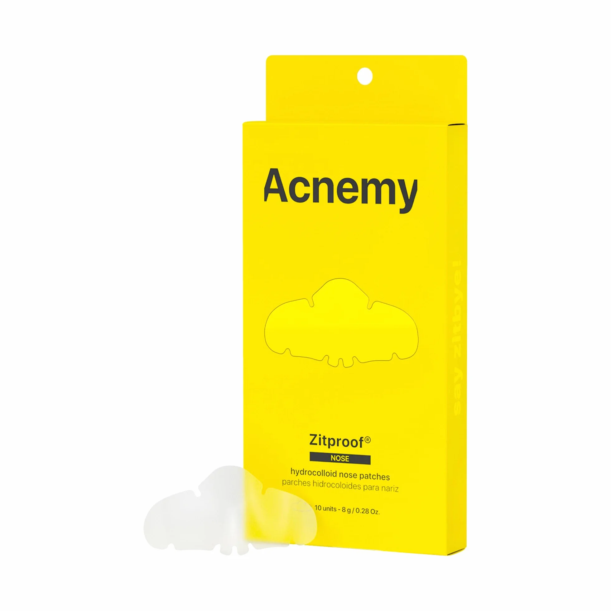 ACNEMY ZITPROOF® NOSE - Hydrocolloid Nose Patches, 10 units - Deep Cleansing with Salicylic Acid, Removes Blackheads and Excess Sebum, Refines Pores and Improves Skin Texture