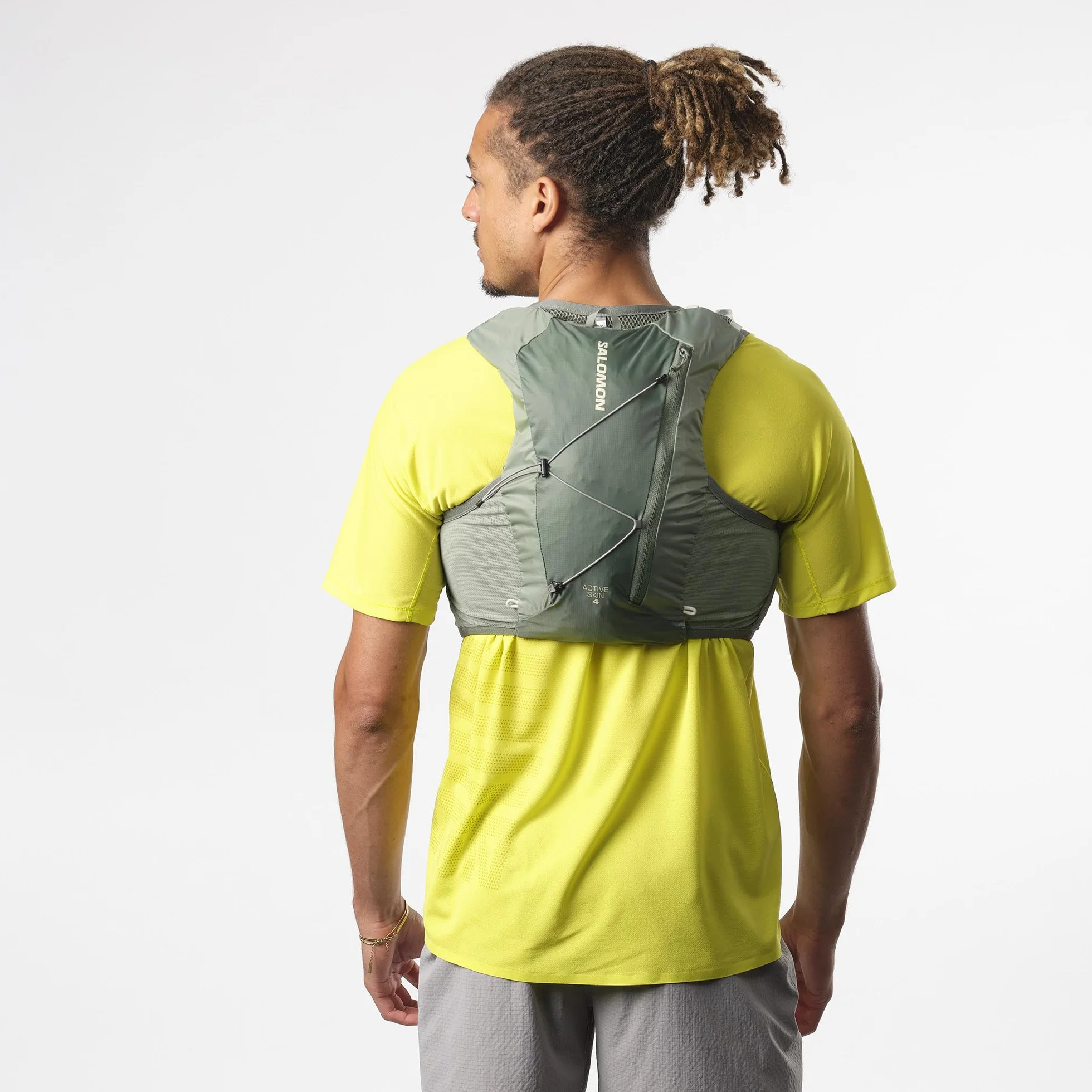 Salomon Active Skin 4 kompatybilna z piersiami unisex kamizelka do biegania szlak turystyczny, 4 l, precyzyjne dopasowanie, łatwy dostęp, precyzyjne dopasowanie i zoptymalizowane przechowywanie,