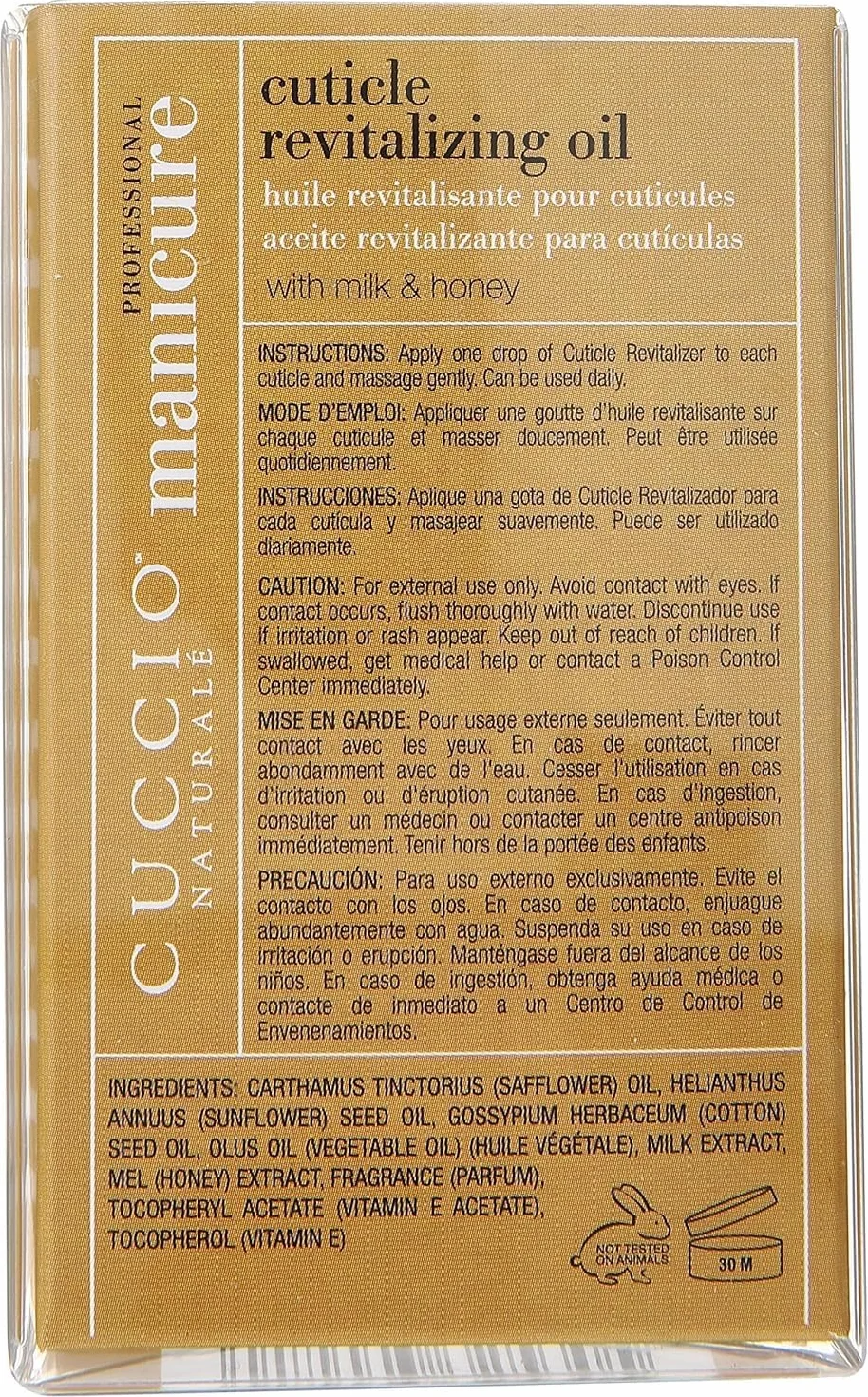 Cuccio olejek do skórek paznokci Mleko i miód 73 ml