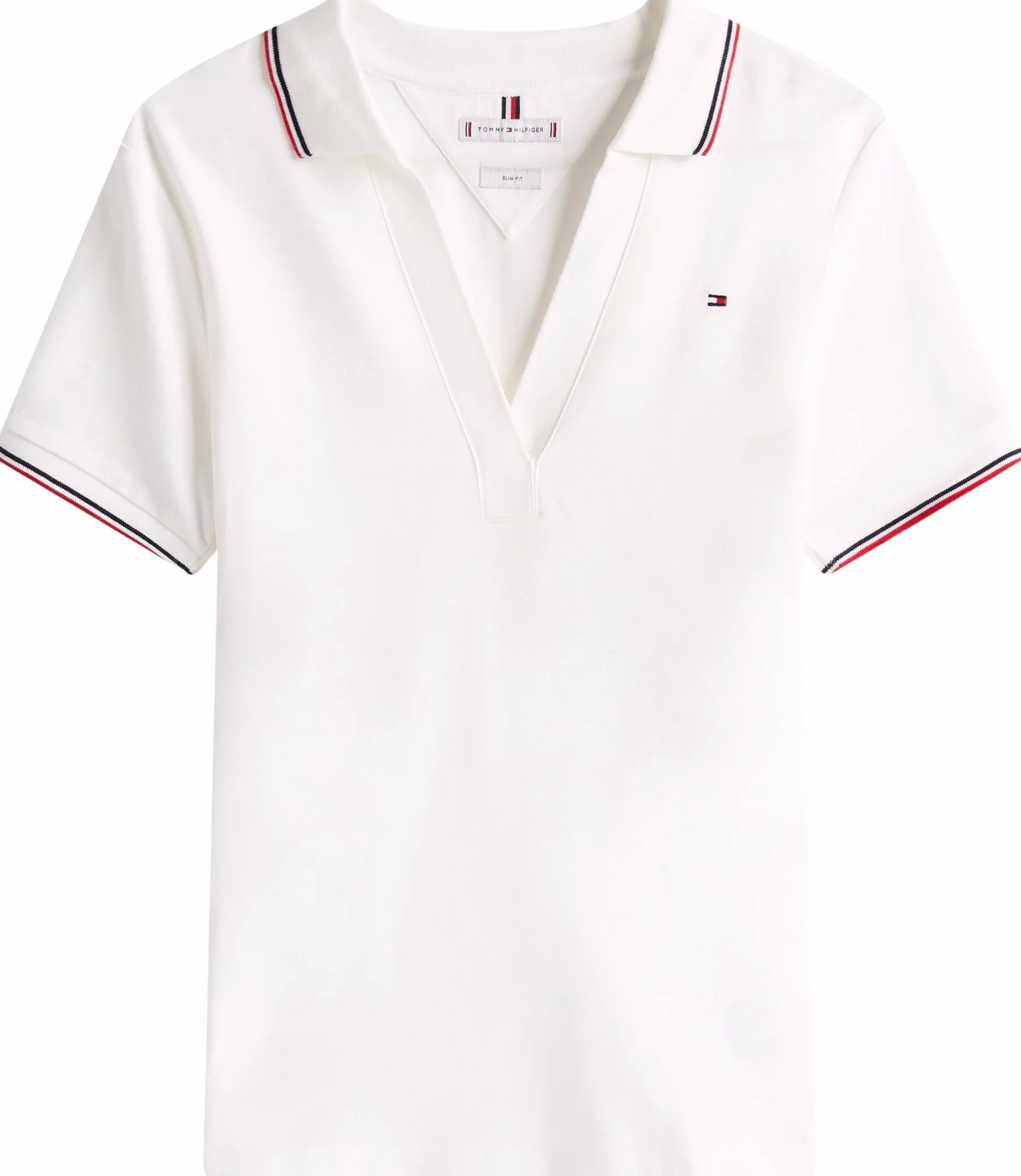 Tommy Hilfiger Damska koszulka polo S/S, Biały (Ecru), 3XL/du?y rozmiar