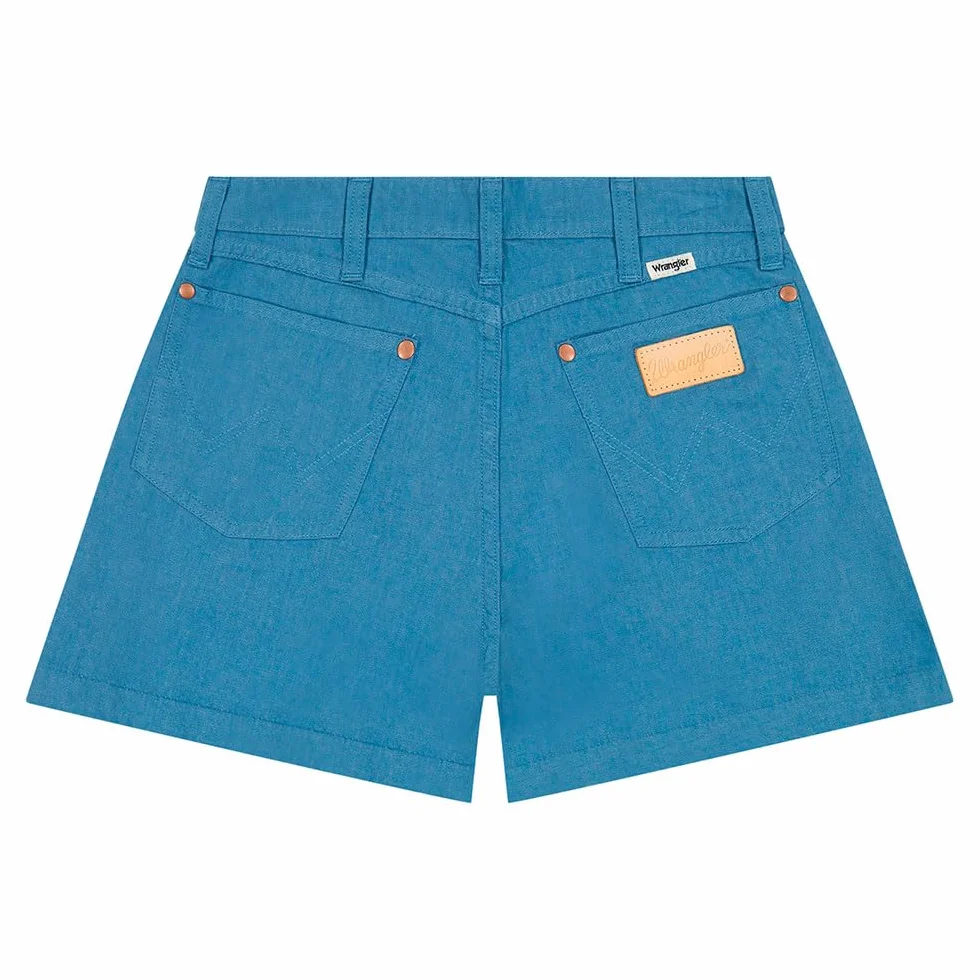 Wrangler Pleated Short - Szorty jeansowe Kobiety