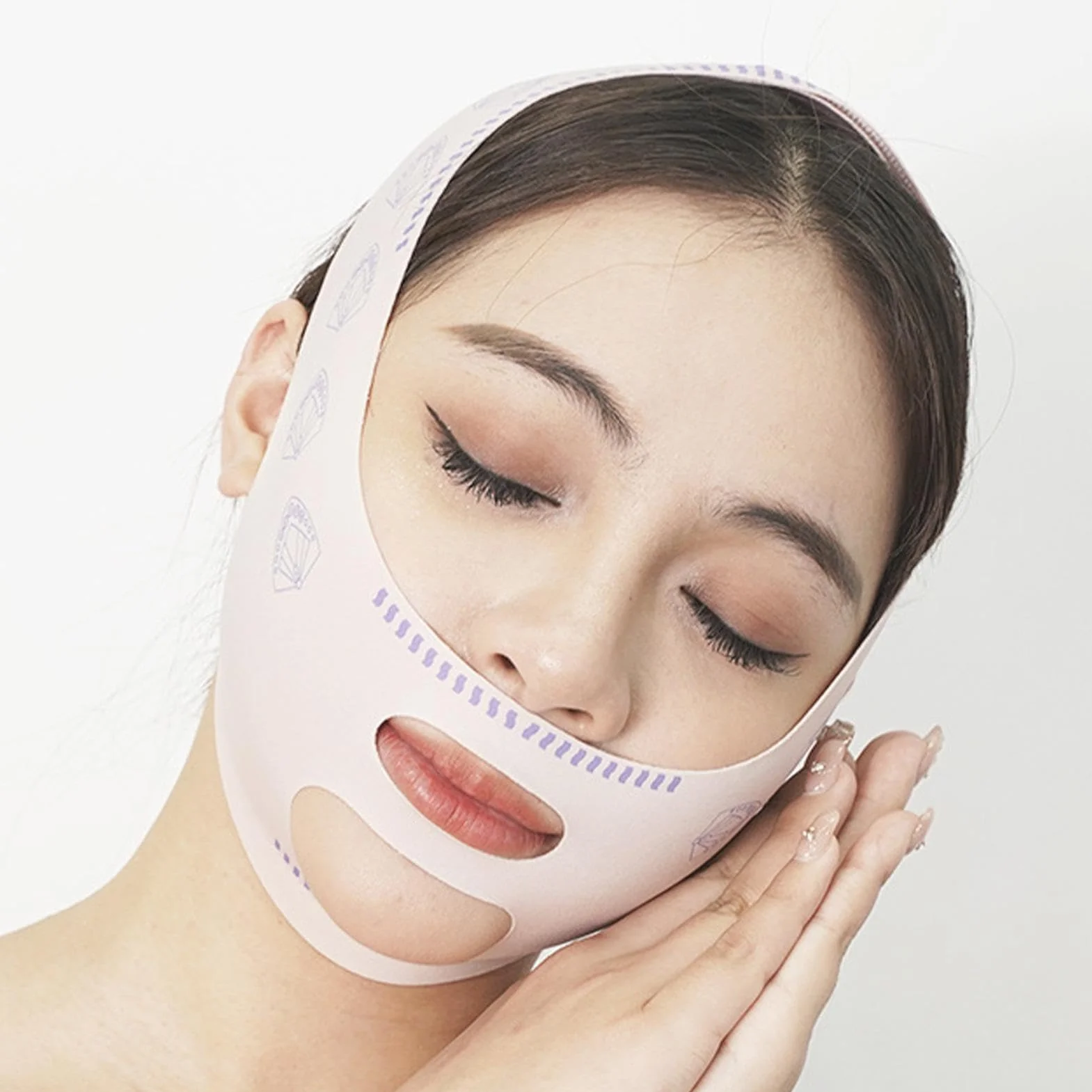 Face Lifting Strap, Adjustable Slimming Band, Comfortable V- Lift Belt, Seamless Skin-Friendly Face Lift Tape, Chin Reducer, Perfect For Tightening & Contouring