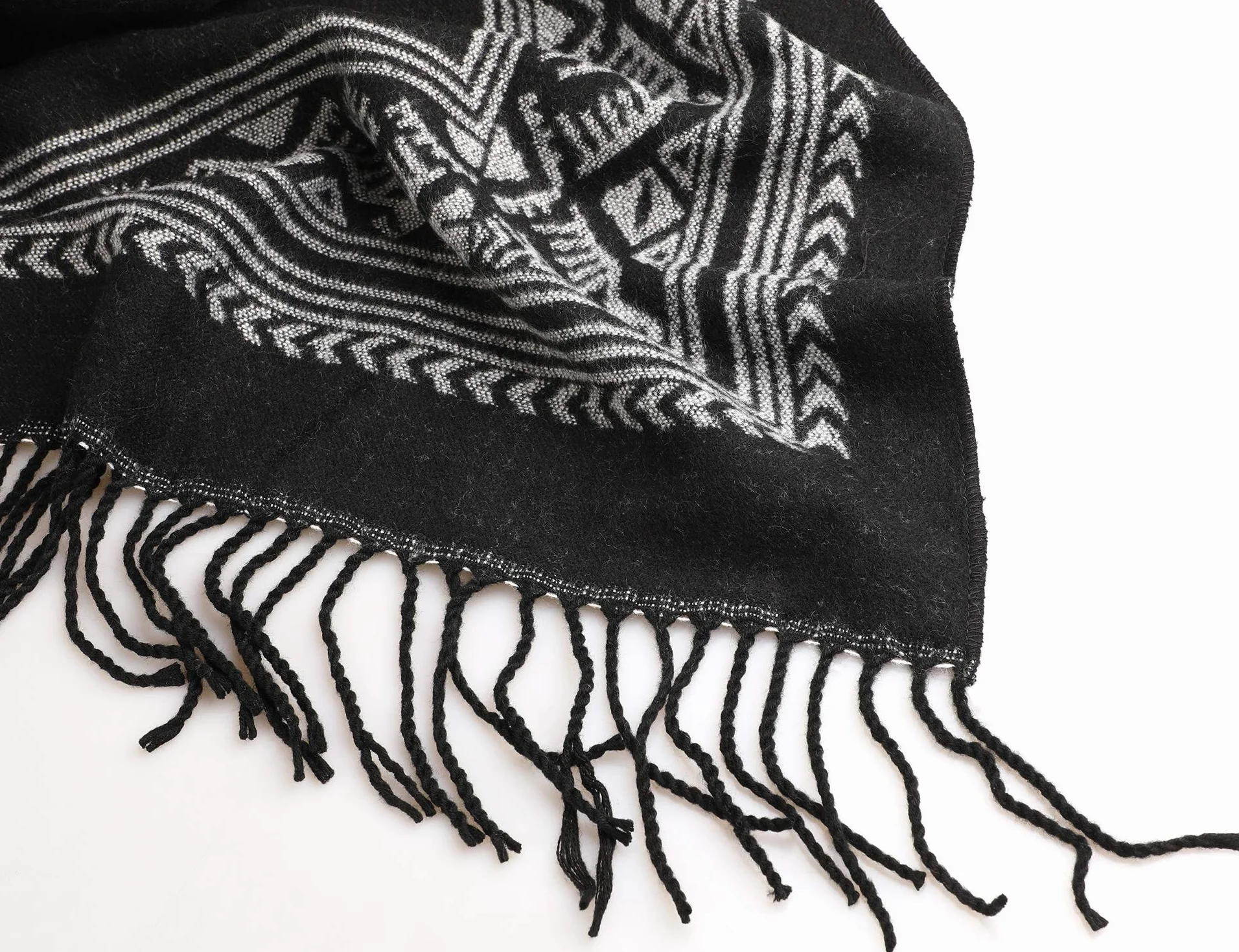 Superora Damskie ponczo peleryna szale tartan siatki frędzle duży długi szalik kardigany