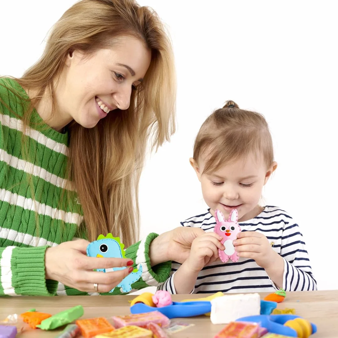 SGERUFZ Zestaw 8 szt. filcowych opakowań do szycia dla dzieci, zestawy do samodzielnego szycia, zestawy do majsterkowania dla dzieci i dzieci edukacyjne i początkujące, szycie wypchane wypchane Orname