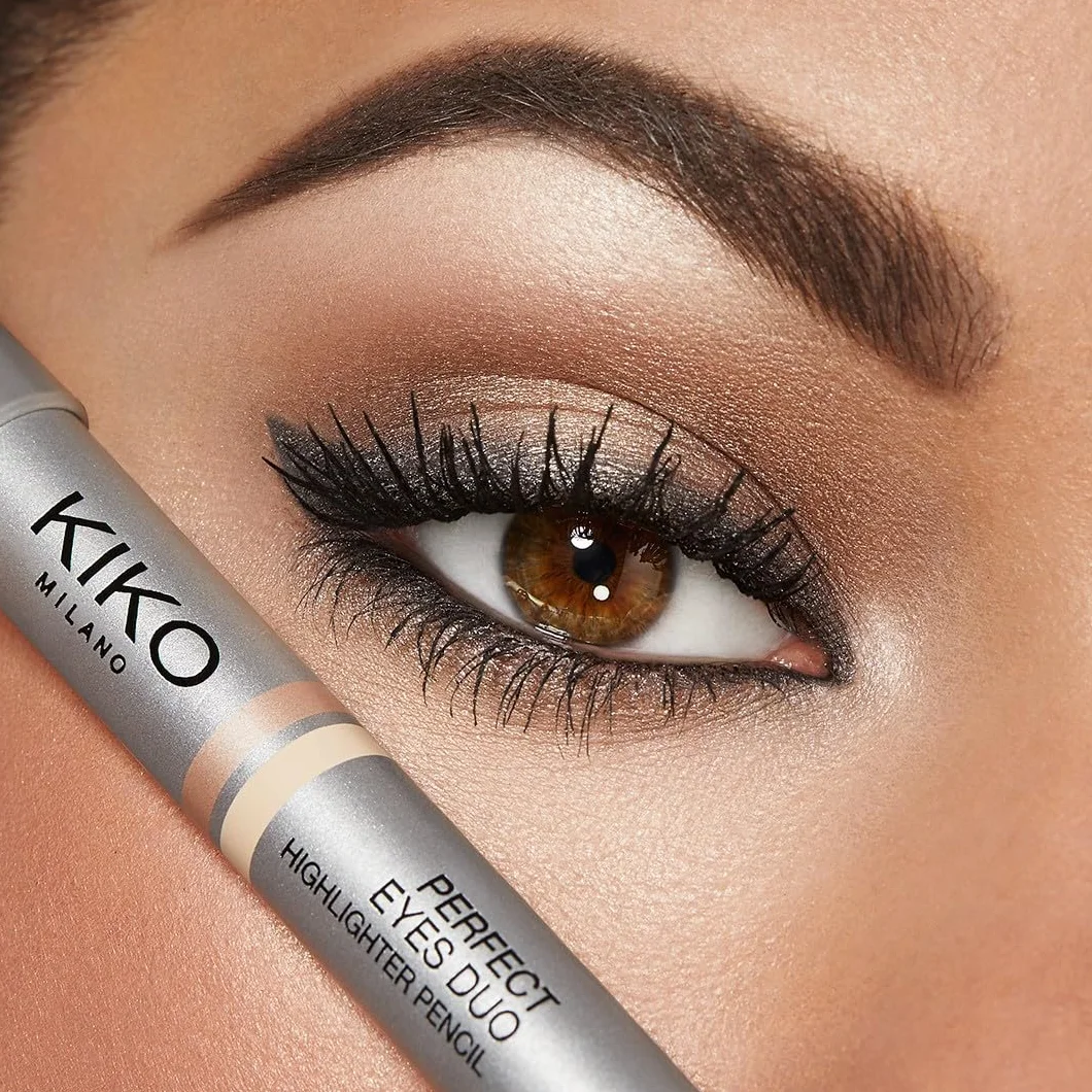KIKO Milano Perfect Eyes Duo Highlighter Pencil, Dwustronna, Rozświetlająca Kredka Do Oczu