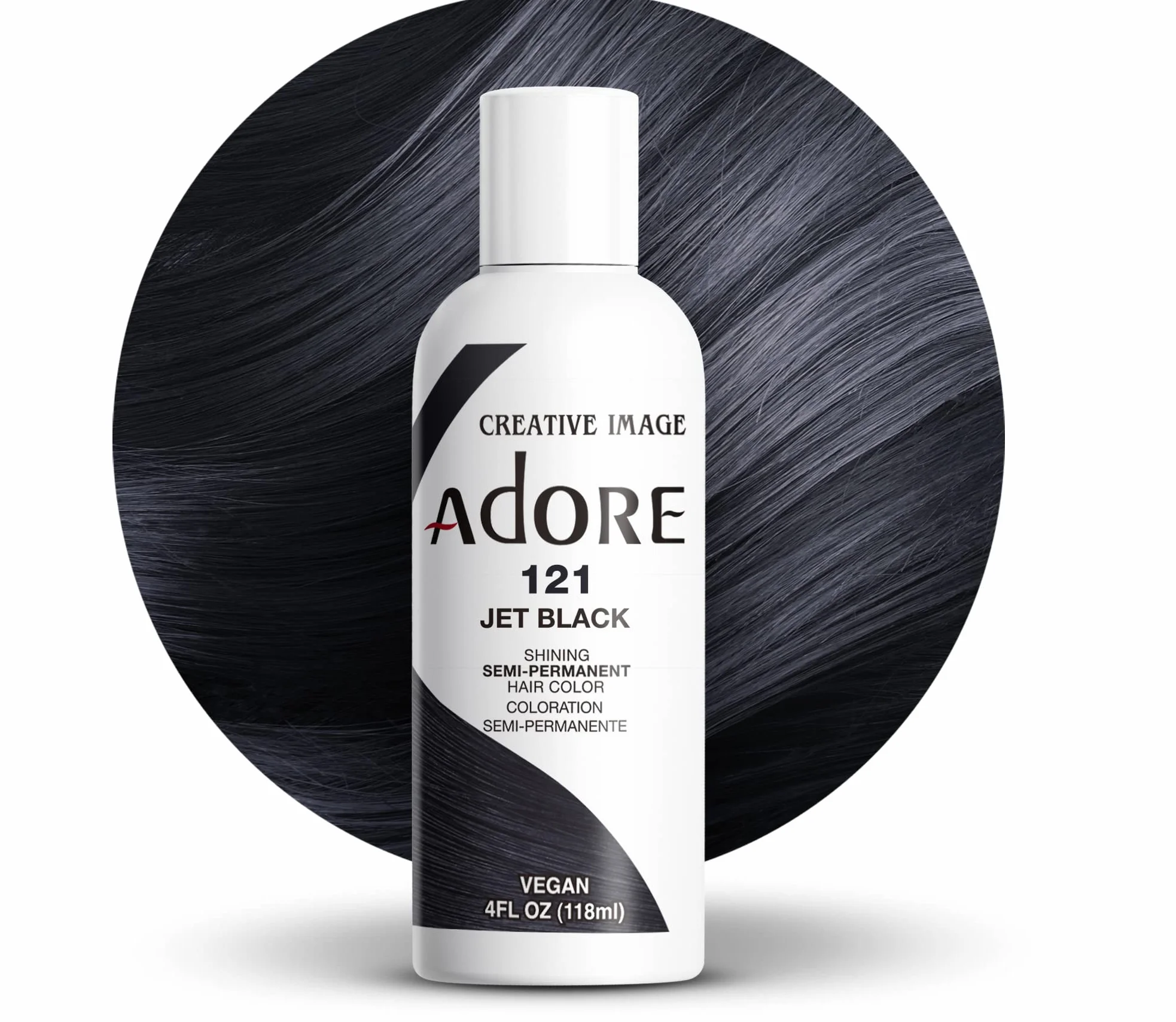Adore Creative Image Farba do Włosów 121 Jet Black 118 ml
