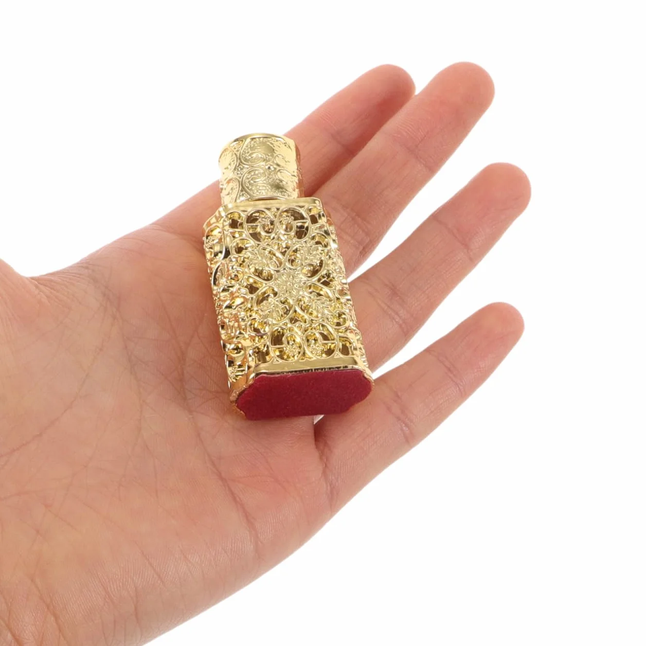 minkissy Butelka na perfumy z olejkiem eterycznym, w stylu vintage, do esencji, flakon retro do samodzielnego wykonania, kompaktowa do podróży, uchwyt na olejki eteryczne, butelka do przechowywania