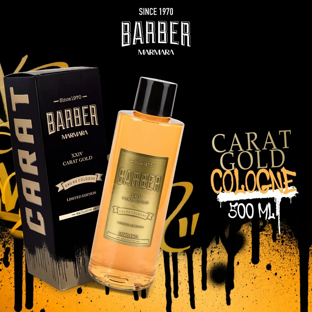 BARBER MARMARA Black-Gold Limited Edition Eau de Cologne 500 ml | edycja specjalna zapach Barbershop