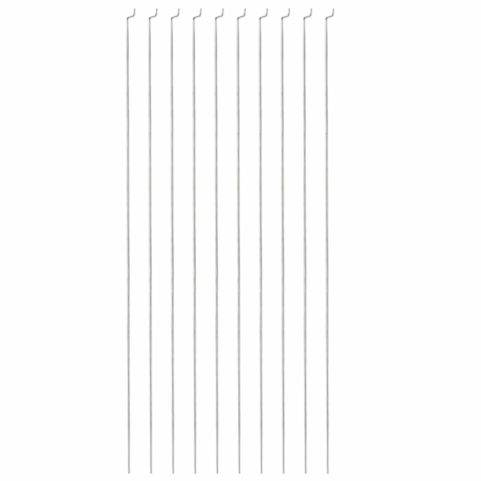 QUARKZMAN 10 sztuk 1,2 x 300 mm (11,81 cala) stalowe pręty do pociągu/docisku części do samodzielnego montażu RC, samochodu, łodzi, samolotu, helikoptera, zamienników, modeli, srebrnych