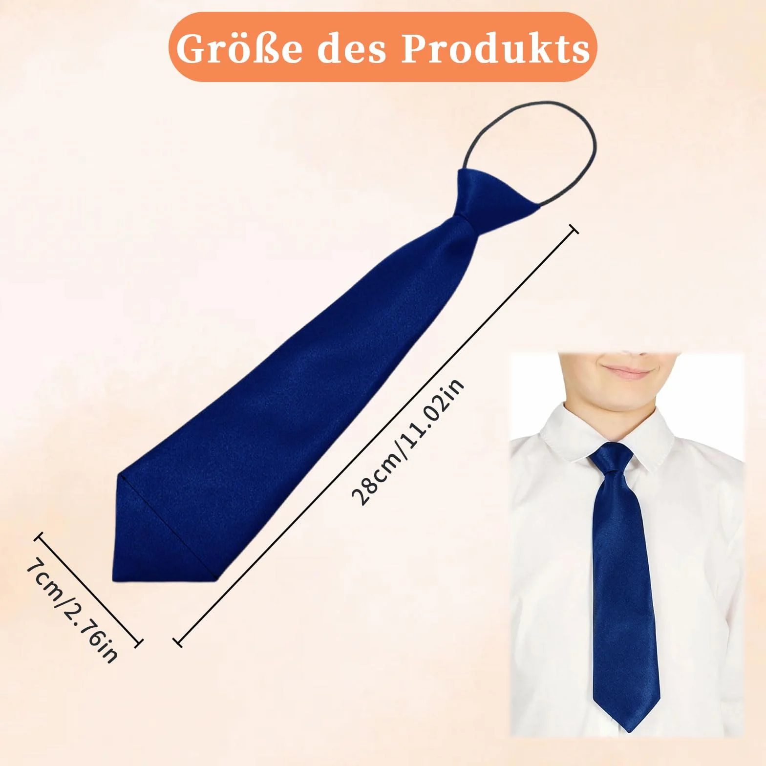Krawat dziecięcy 28 cm, krawat dziecięcy, czarny krawat z satyny, formalny krawat na wesela, bale, mundurki szkolne