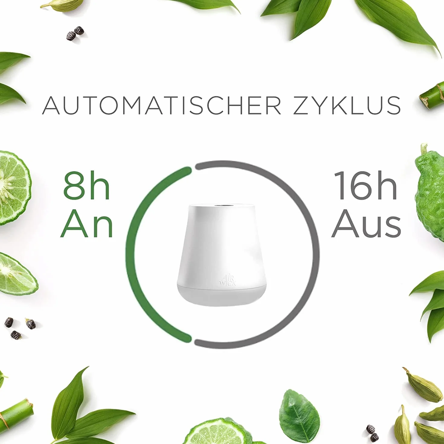 Air Wick Flakon olejku aromatycznego – olejek zapachowy wkład do dyfuzora Air Wick – zapach: odświeżenie – 6 x 20 ml olejek eteryczny