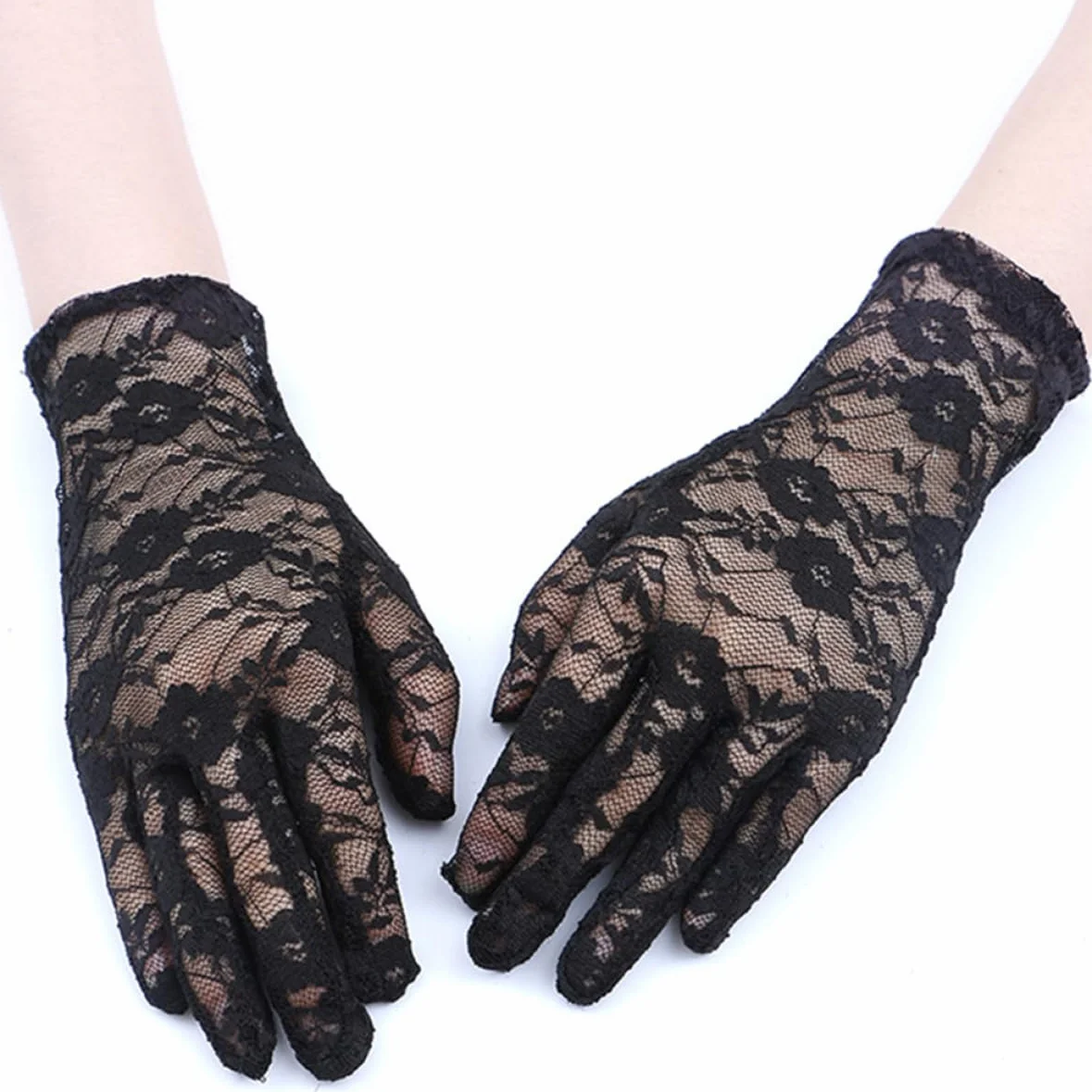 GALPADA 1 Para Rękawiczek Z Pełnymi Palcami Łydka Halter I Ołowiana Lina Rękawiczki Ślubne Guantes De Proteccion Vintage Rękawiczki Rękawiczki Outdoorowe Fałszywe Serce Prop Krótkie