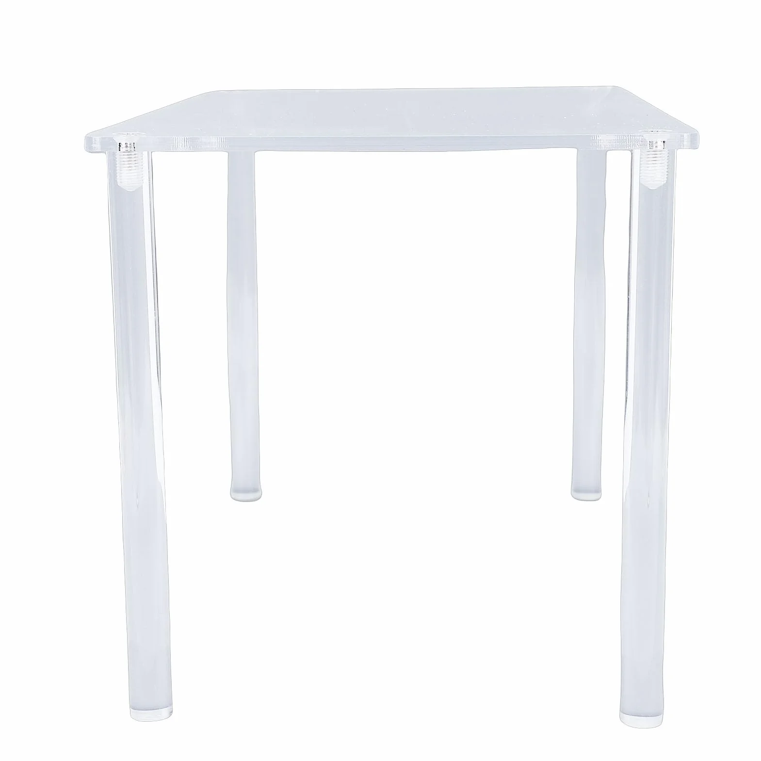Yosoo Health Gear Stojak Akrylowy, Przezroczysta Półka na Zabawki Jubilerskie i Kosmetyki, z Solidnym Panelem o Grubości 5 Mm i Podkładkami Antypoślizgowymi, Rozmiar Blatu 30x20 Cm, długość Nóg