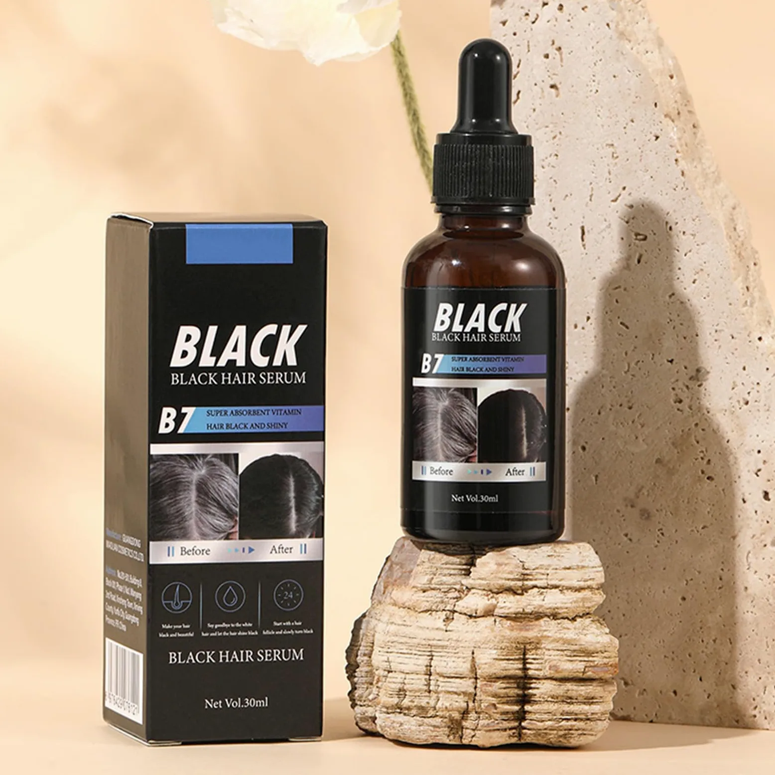 2 sztuki serum do wzrostu włosów, olejku do włosów, promowanie naturalnej wzrostu, zdrowego i mocnego, zapobiega wypadaniu włosów, sprawia, że włosy są gładsze, czarne i lśniące