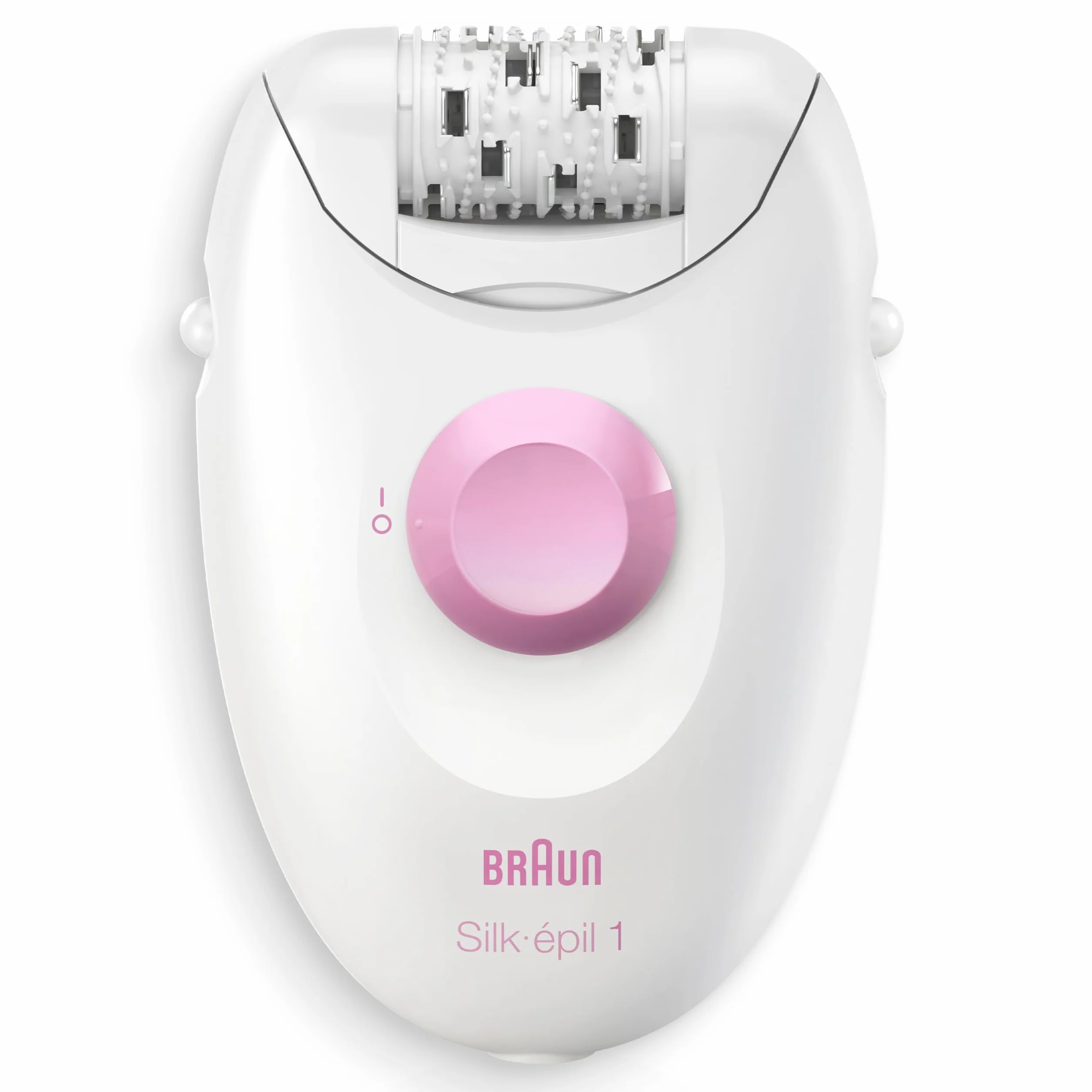 Braun Silk•Epil 1 1-010, Przewodowy Depilator Do Usuwania Włosów, Tygodnie Miękkiej Skóry, Biały/Różowy