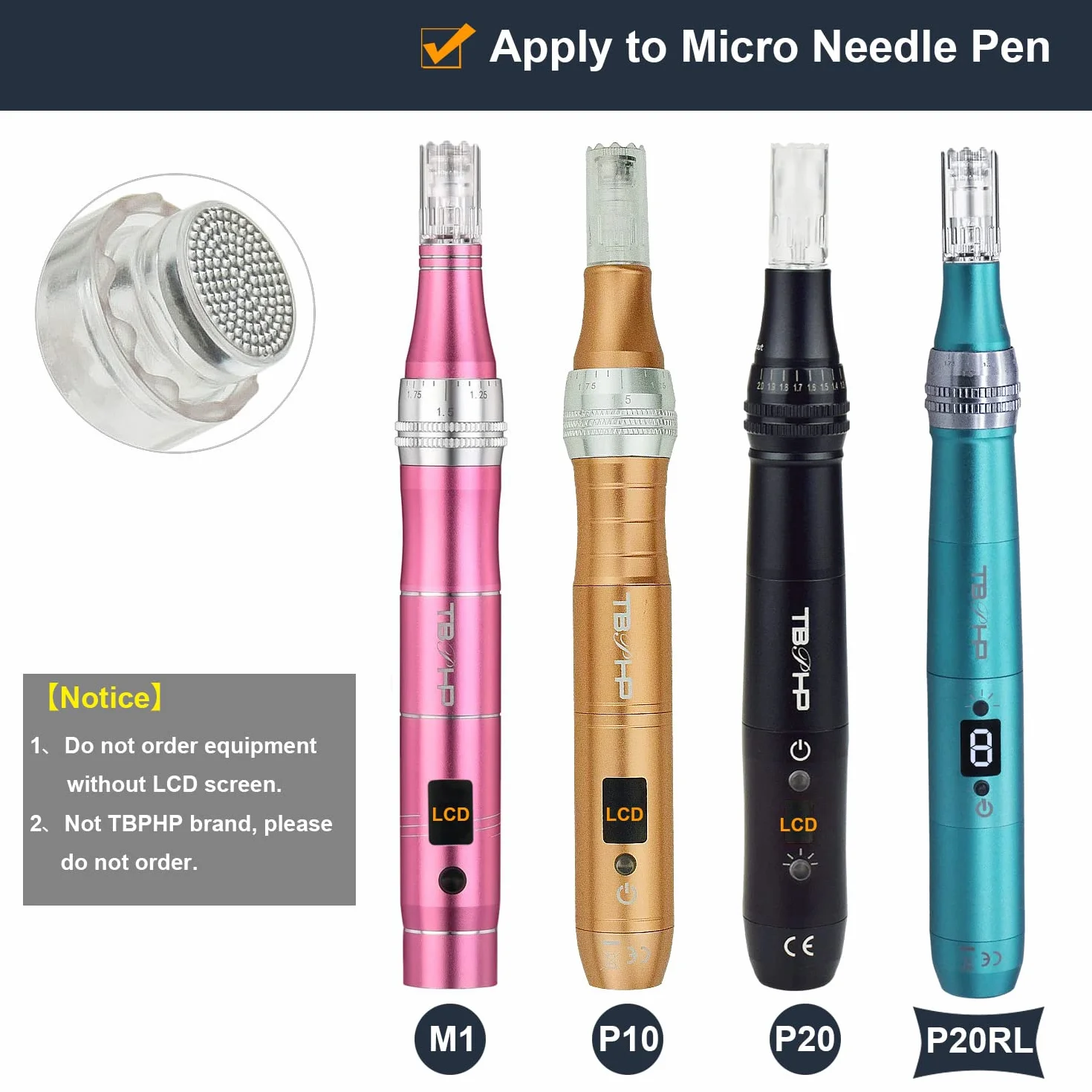 KARTRIDŻE IGŁY MODUŁ TBPHP DERMAPEN M1,P20RL,P10,P20 (okrągły nano-10 pcs)