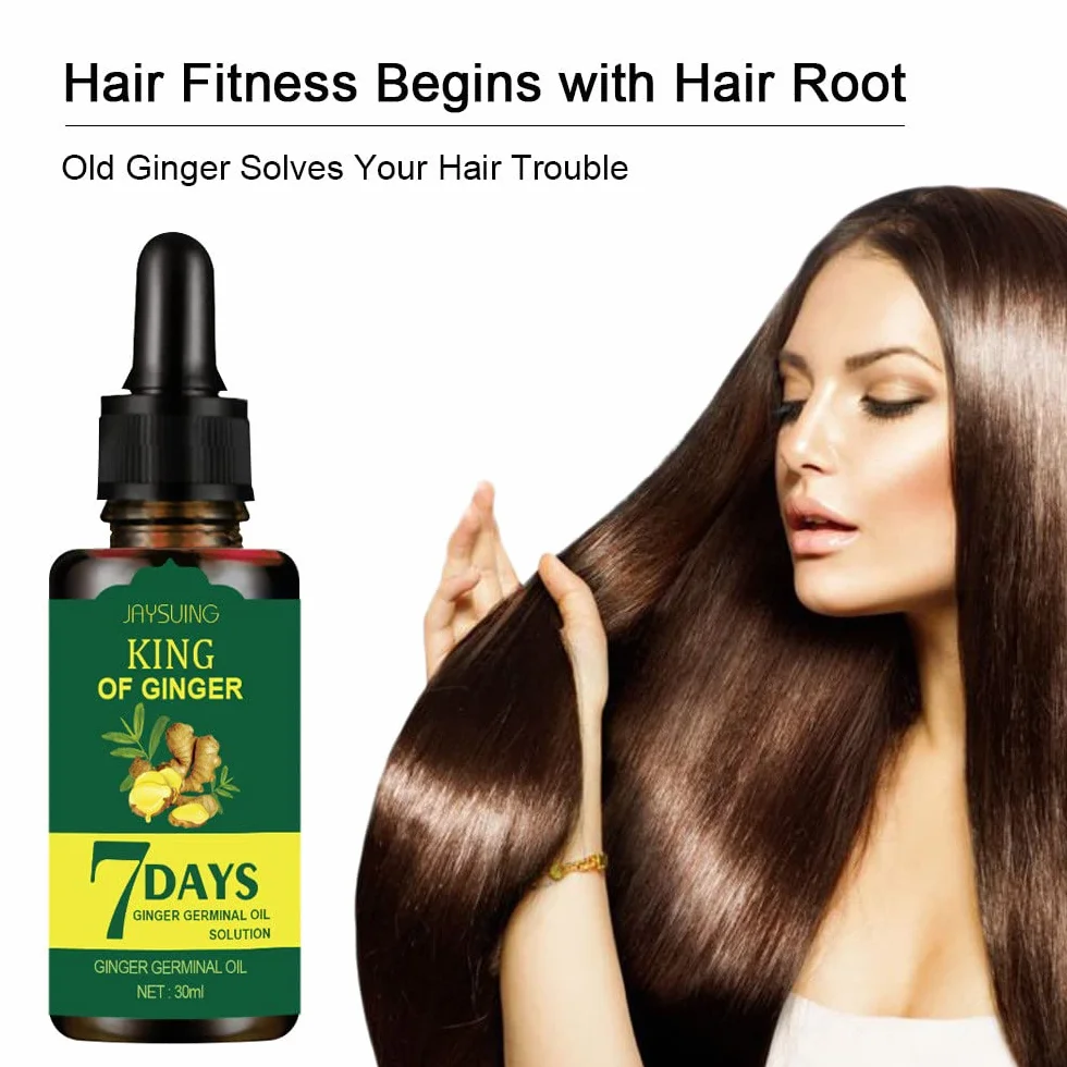 Serum na porost włosów z imbirem, Hair Growth Treatment dla kobiet i mężczyzn (2 sztuki)
