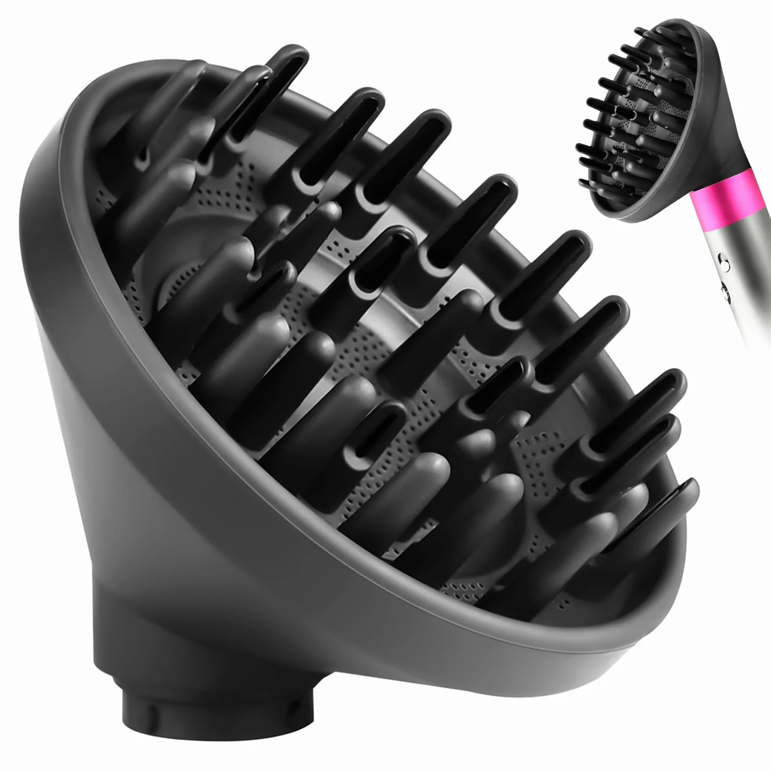 Ulepszona dysza dyfuzora Fixbetter do Dyson Airwrap HS05 HS01, nakładka dyfuzora do lokówki Dyson Konwersja do Dyson Airwrap Styler na suszarkę do włosów
