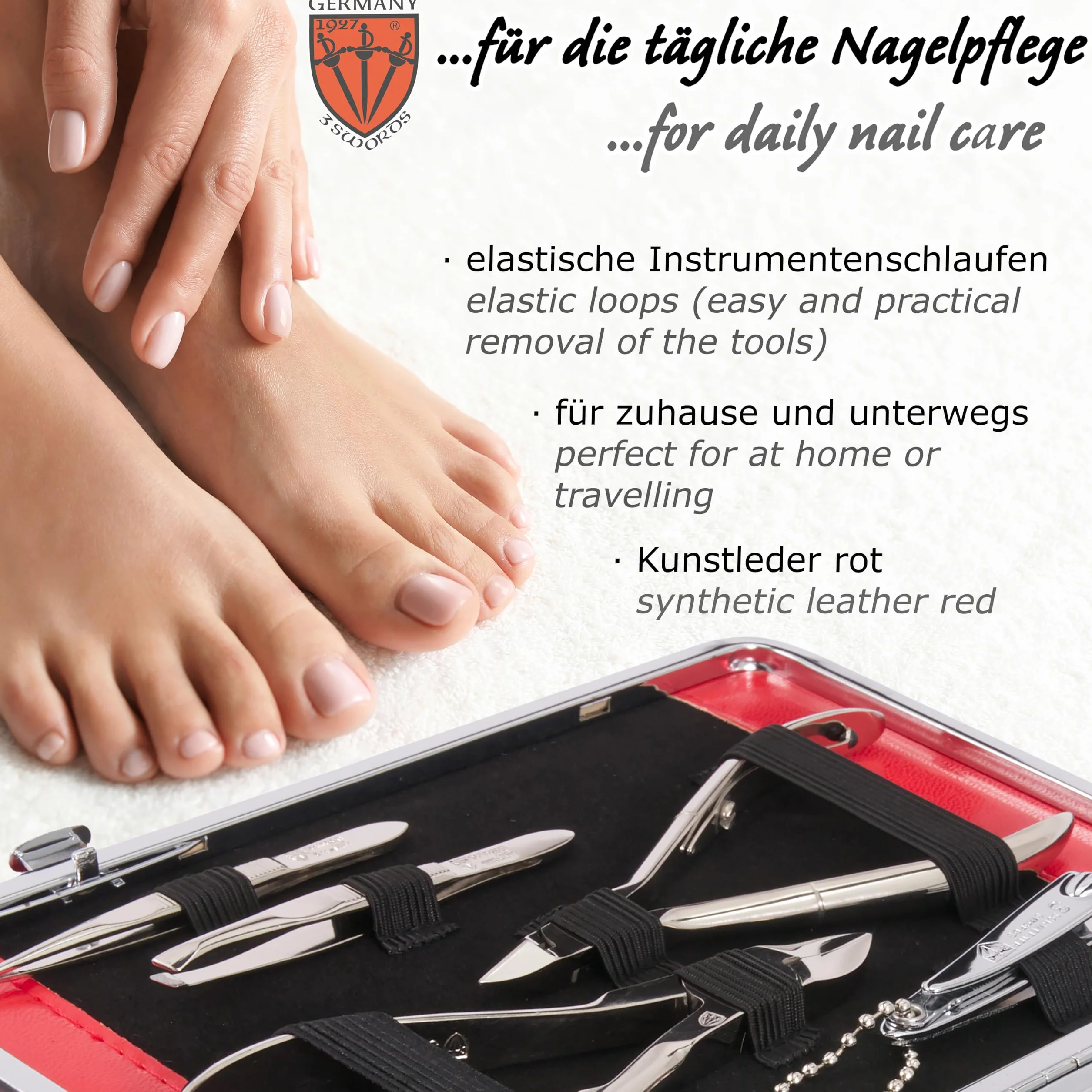 DREI SCHWERTER Germany zestaw do manicure nożyczki do paznokci Fano 11-częściowy