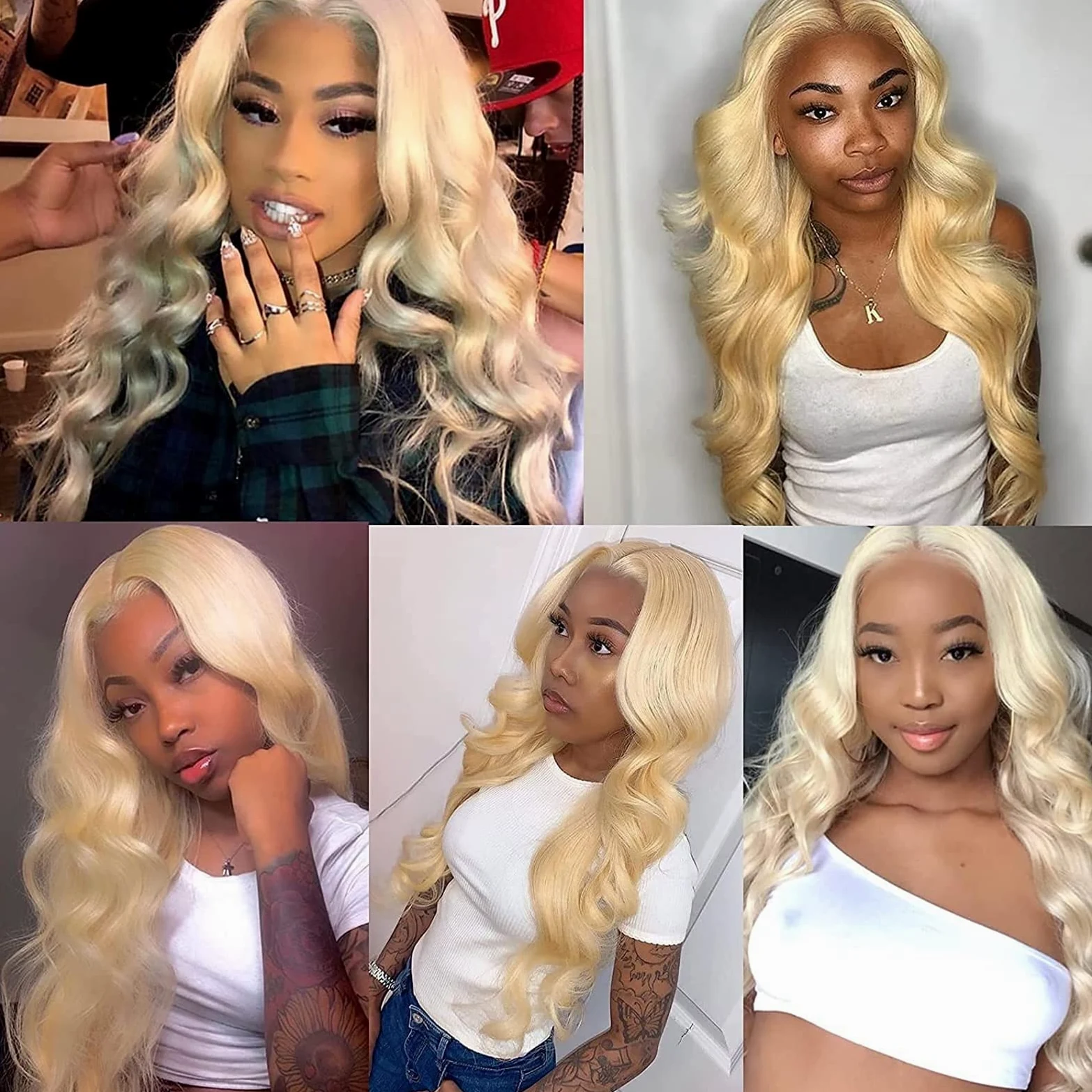Blond 613 Blond peruki koronkowe syntetyczne peruki dla kobiet wstępnie oskubane dziecko włosy długie kręcone włosy włókno odporne na ciepło część T peruka