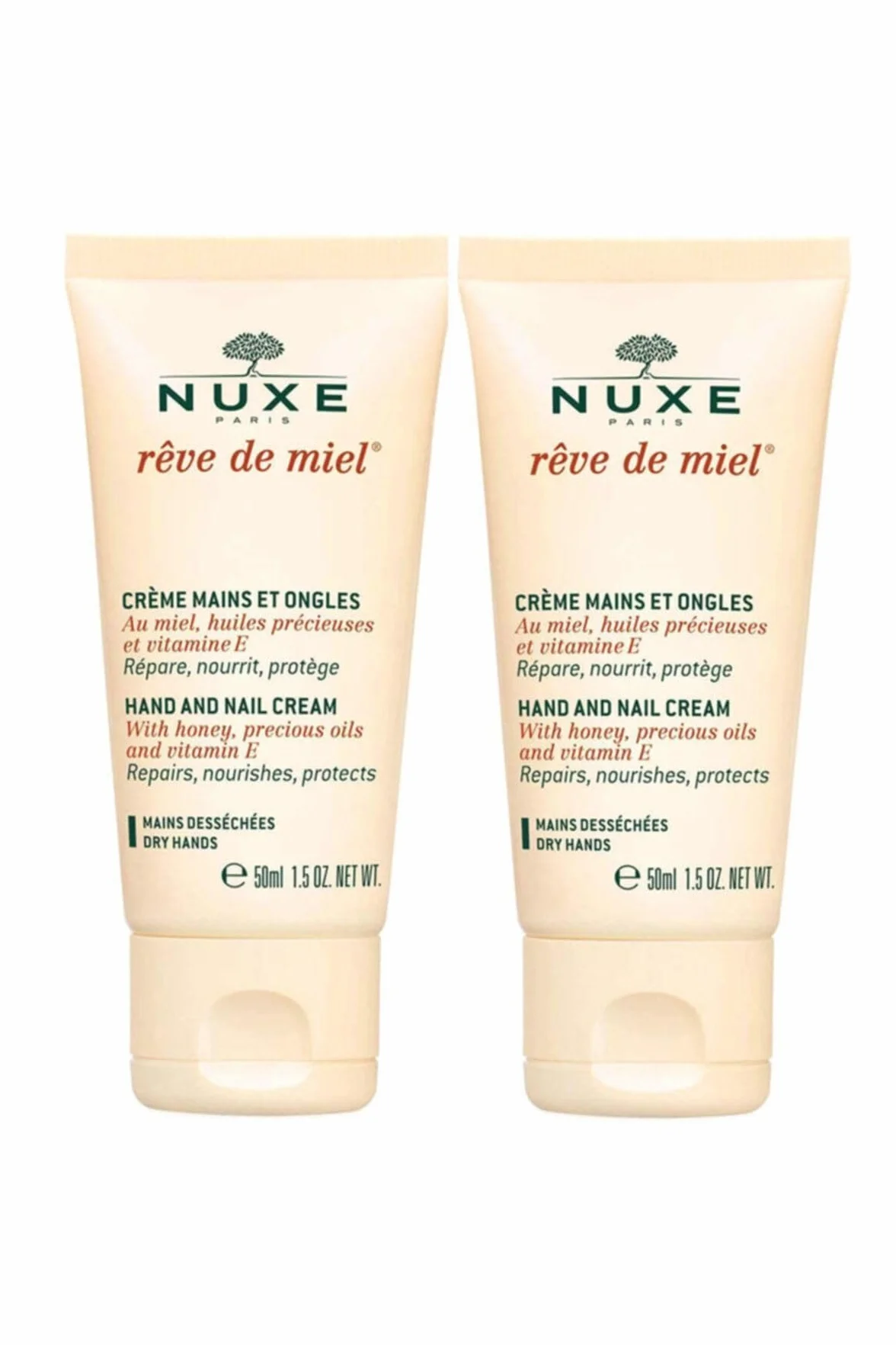 Nuxe Krem do rąk i paznokci 50 ml, 2 sztuki