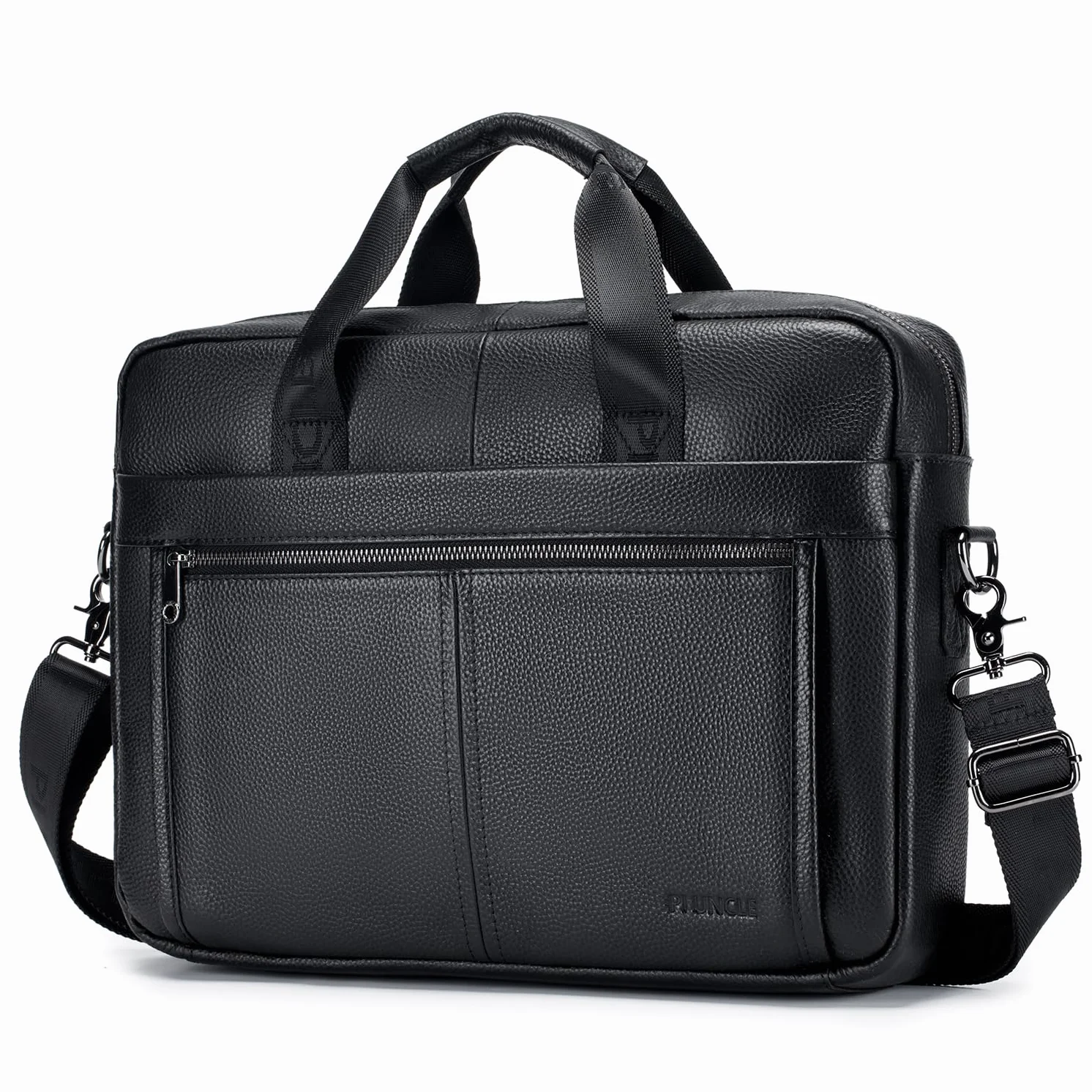 BAGZY męska prawdziwa skóra laptop teczka torba na ramię listonoszka torebka na ramię torba na ramię biznes komputer torba tornister plecak szkolny 40 cm torba na laptopa do biura pracy