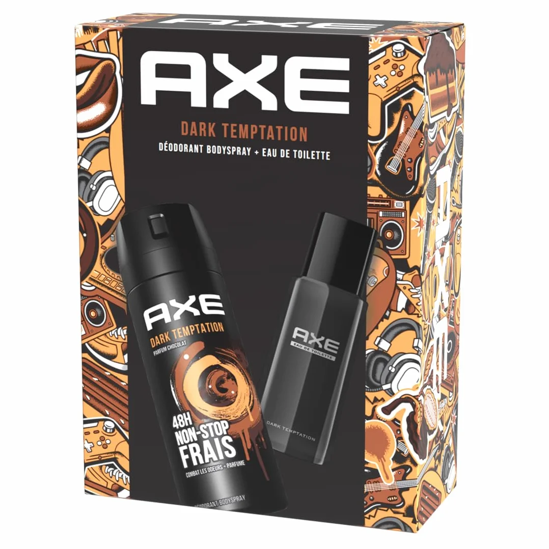 Axe Zestaw męski Dezodorant Woda toaletowa Dark Temptation x1