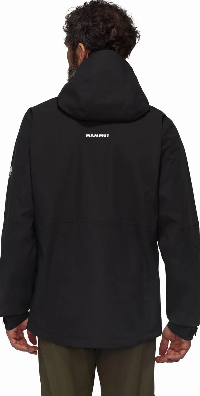 Mammut Linard Guide HS męska kurtka z kapturem, hardshell, kurtka turystyczna, czarny/głęboki morski