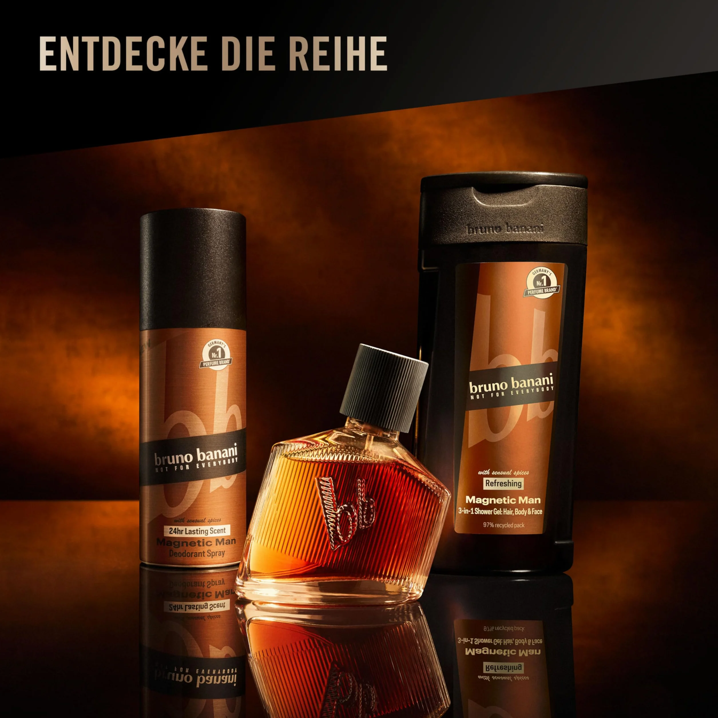 bruno banani Opakowanie prezentowe Magnetic Man Eau de Toilette 30 ml + żel pod prysznic 50 ml