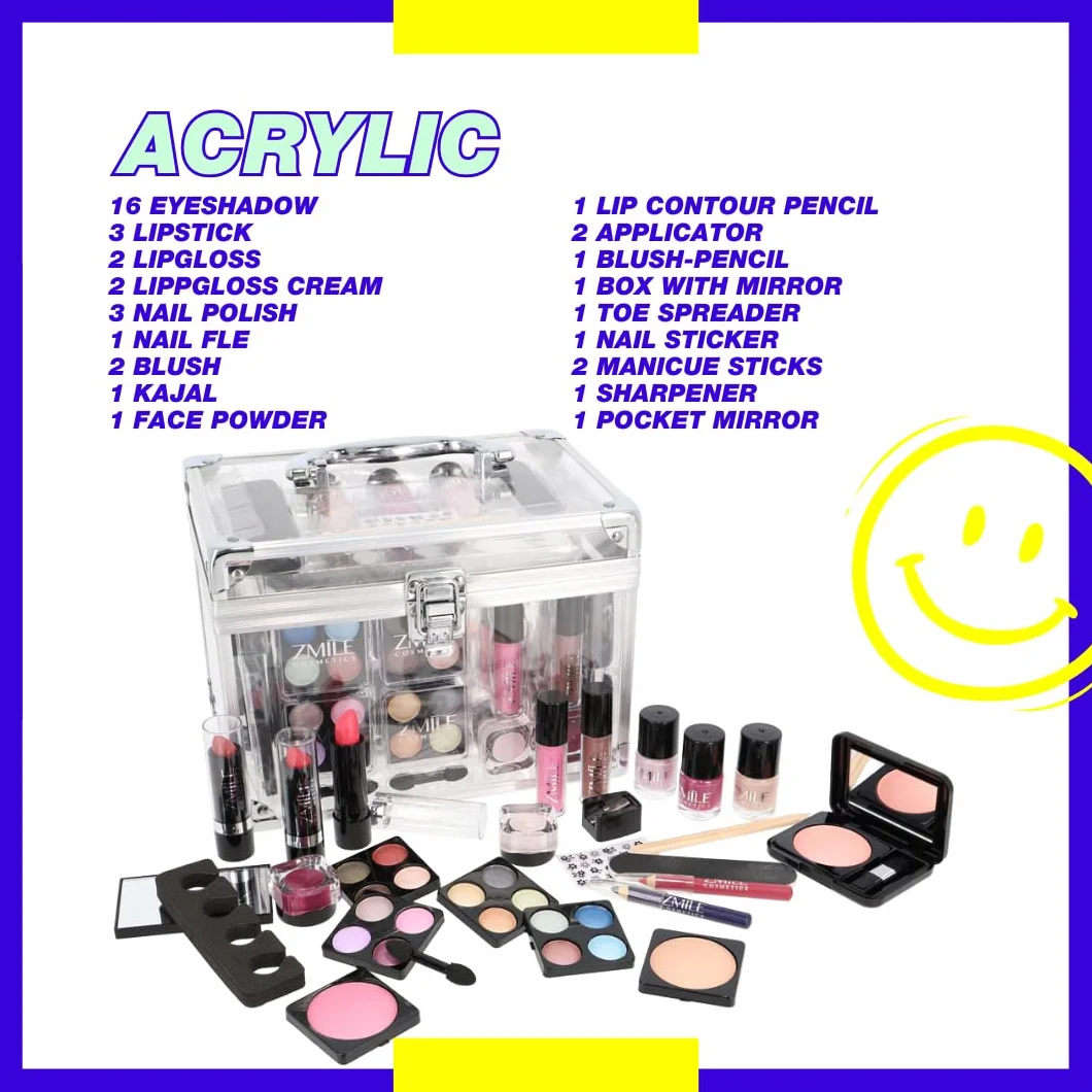 ZMILE Cosmetics Zestaw do Makijażu, Acryl, Kosmetyki Wegańskie