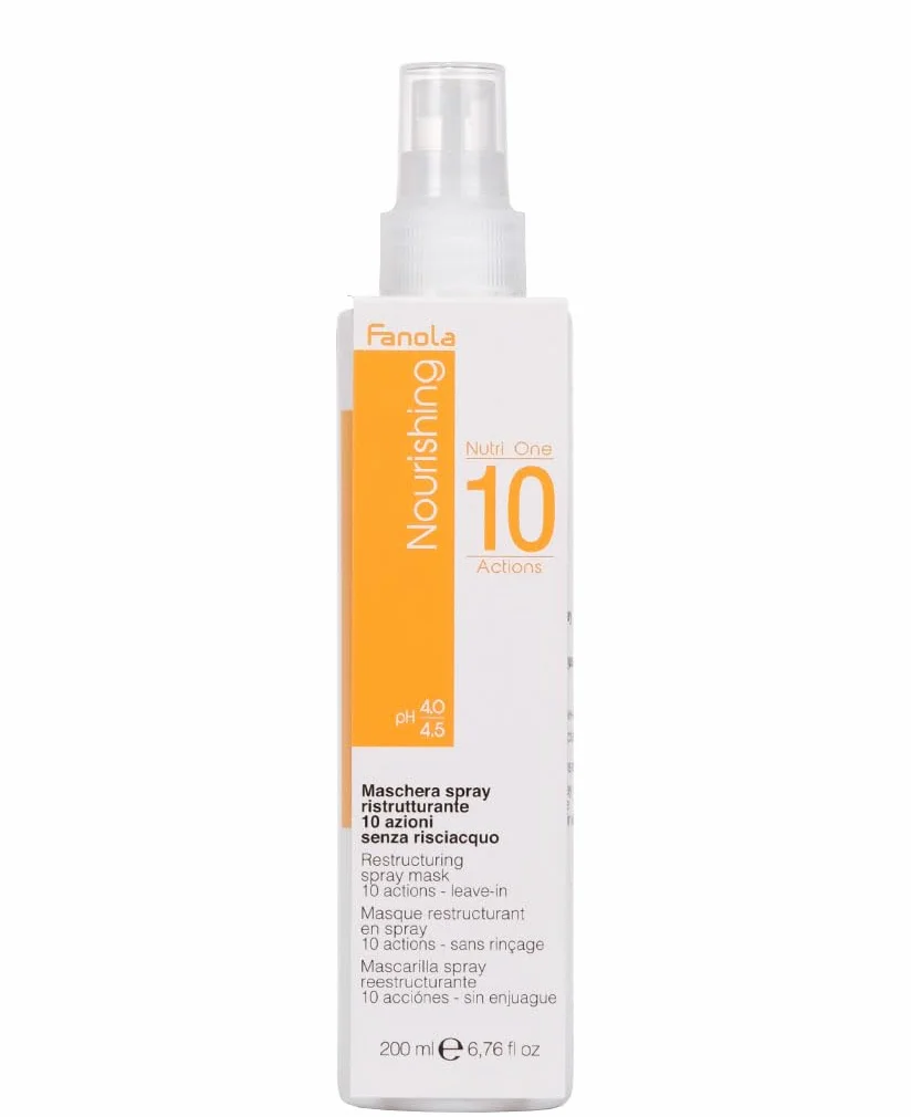 Fanola Nutri Care restrukturyzująca maska w sprayu do włosów - 200 ml | 10 działań pozostanie| 1086331