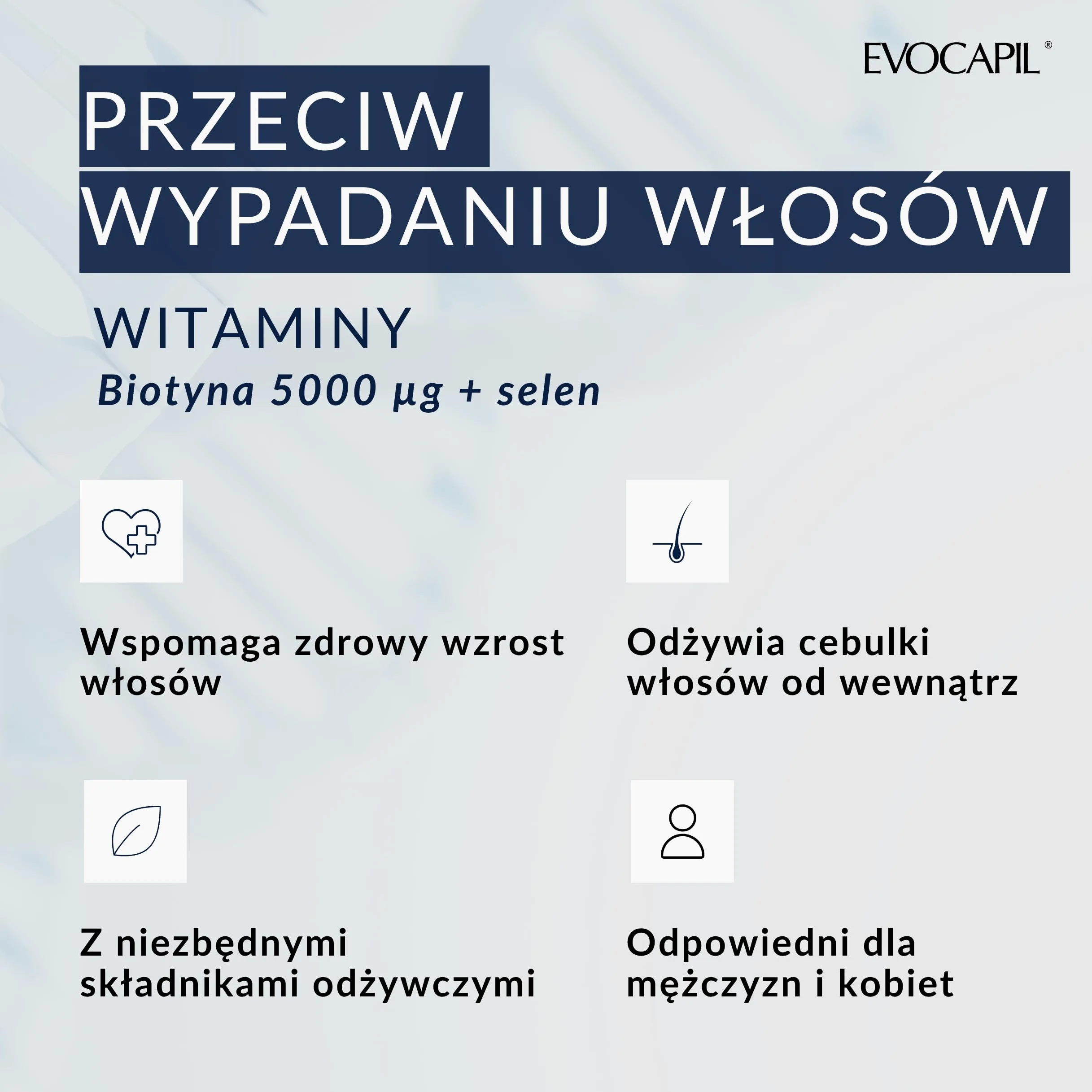 3 LOT Evocapil Plus Intensywna wzmocniona formuła po przeszczepie włosów (3 x 60)