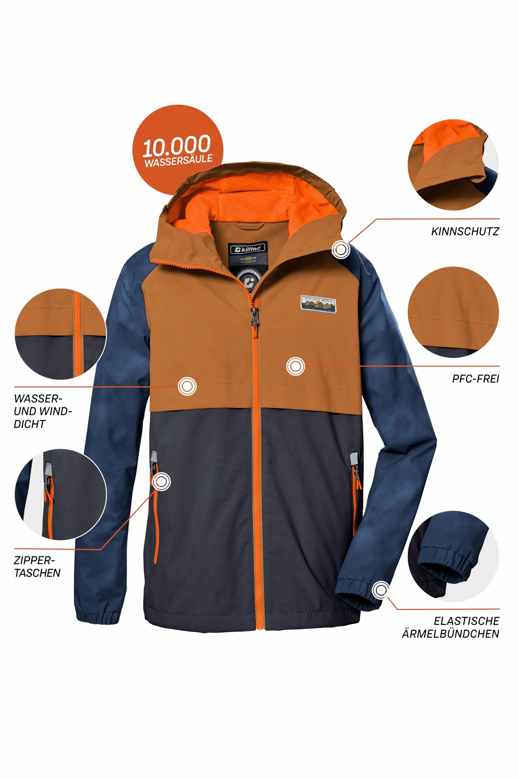 Killtec Funkcjonalna kurtka/kurtka outdoorowa z kapturem Boy´s Kos 280 Bys Jckt