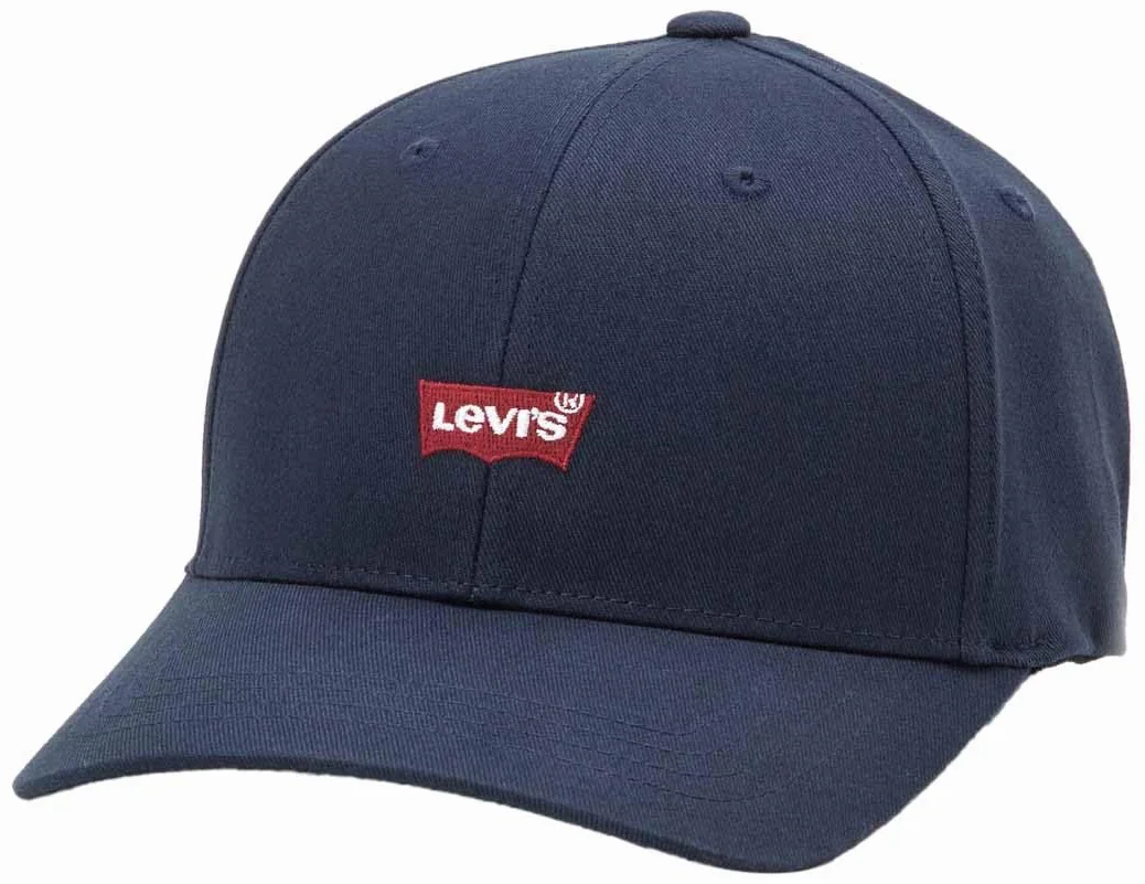 Levi's Housemark Flexfit Cap, Granatowy Niebieski, Jeden Mężczyzna, granatowy, rozmiar uniwersalny