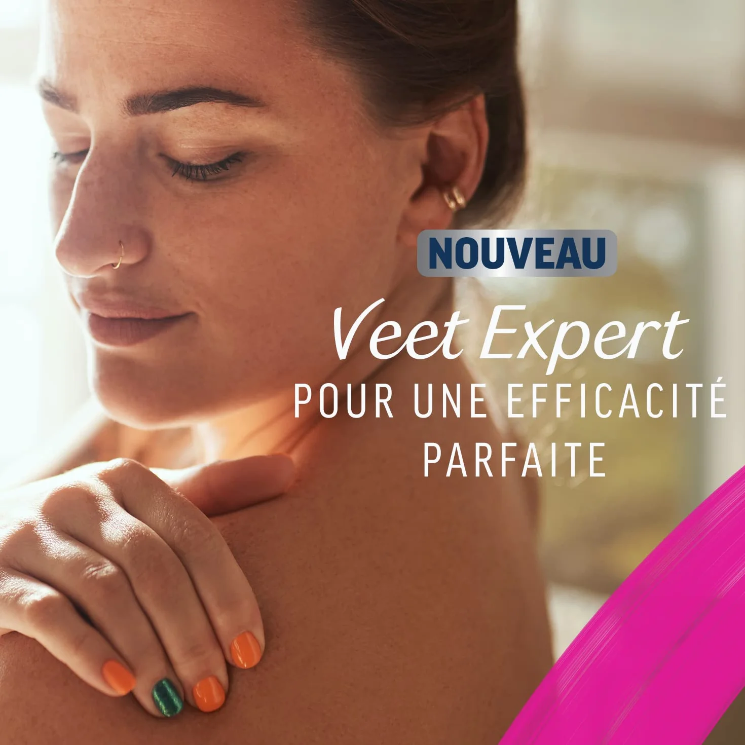 Veet EXPERT 40 pasków wosku zimnego do twarzy do skóry wrażliwej depilacja