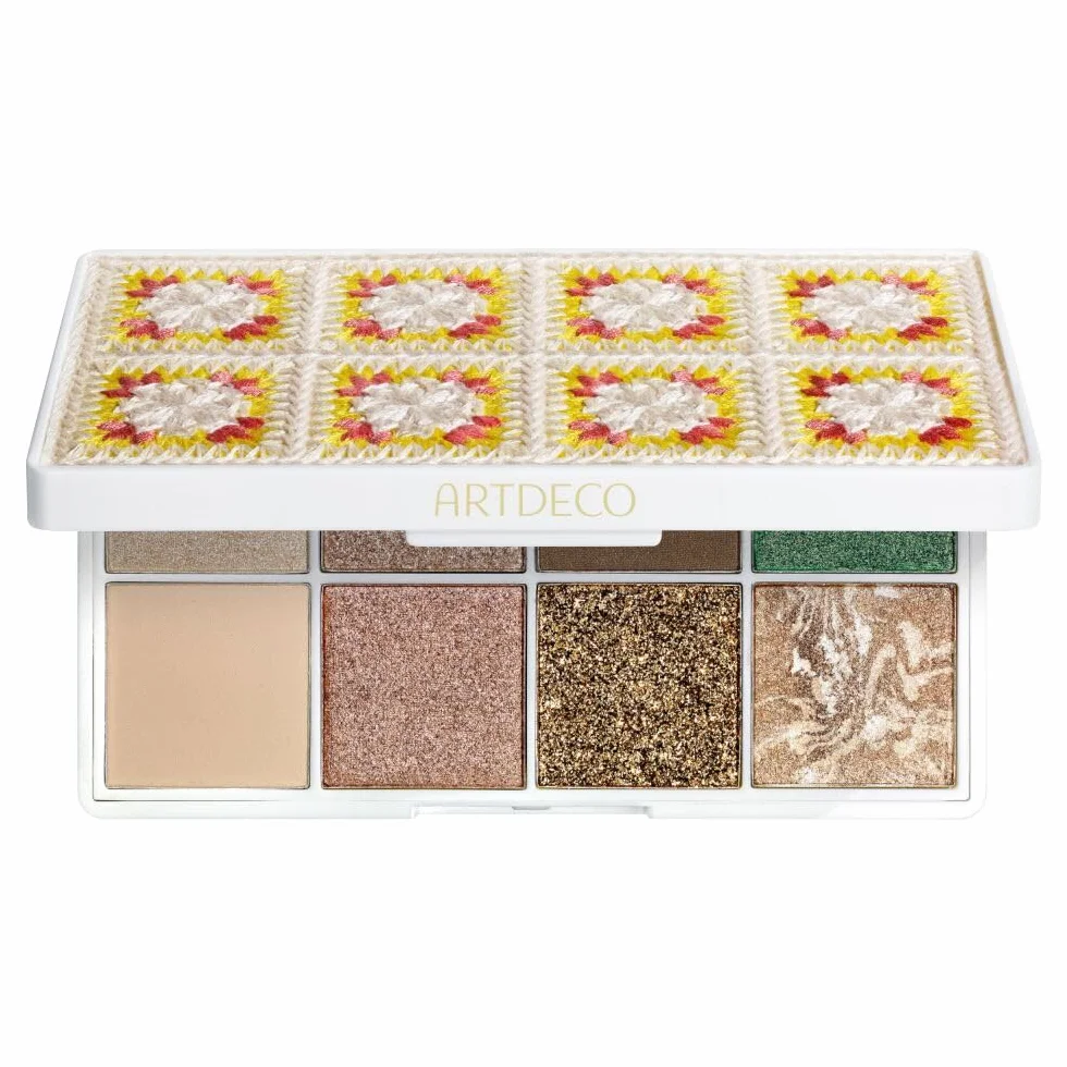 ARTDECO Paleta eyelights – 8 cieni do pudru o intensywnym kryciu – wysoko pigmentowane kolory dla wszechstronnego wyglądu – 1 x 1 szt.