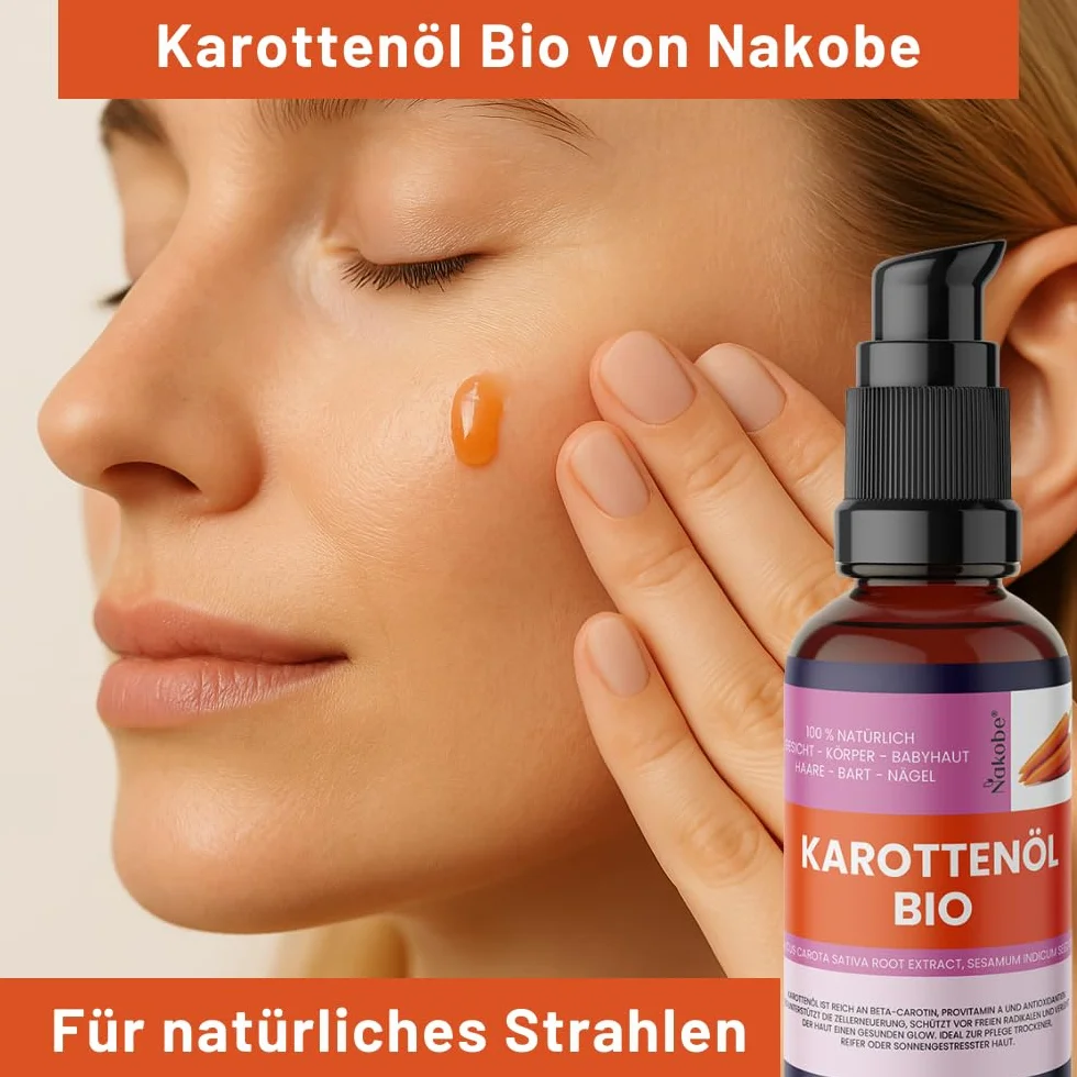 Bio Olej z Rzepki 50 ml – pielęgnacyjny i naturalny blask, 100% naturalny, bogaty w beta-karoten i witaminę A, do twarzy, ciała i masażu