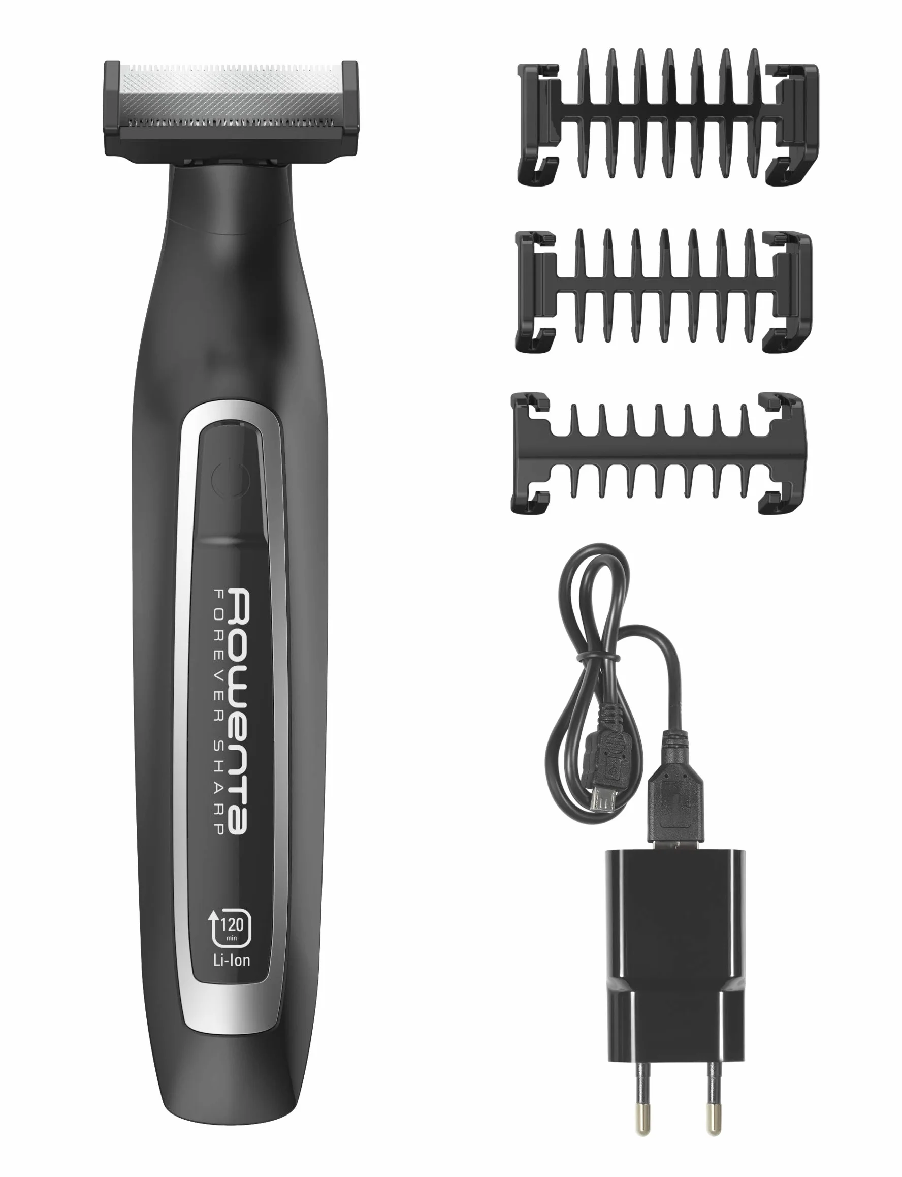 Rowenta Forever Sharp trymer do brody TN6000 | regulowana długość brody: 1, 3,5 mm | czas pracy 120 minut | wskaźnik poziomu baterii | ostrza ze stali nierdzewnej | bezprzewodowe zastosowanie |